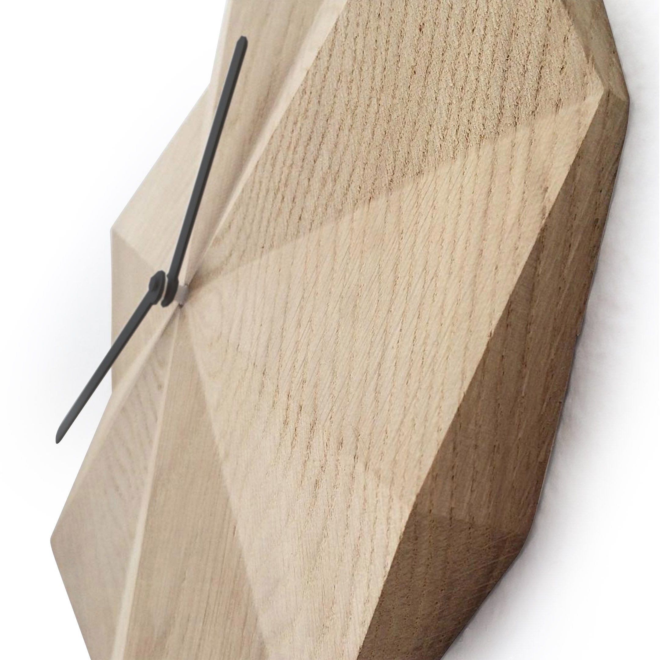 Delta Wall Clock by MoMA - Oak & Black Silent Sundial Design
