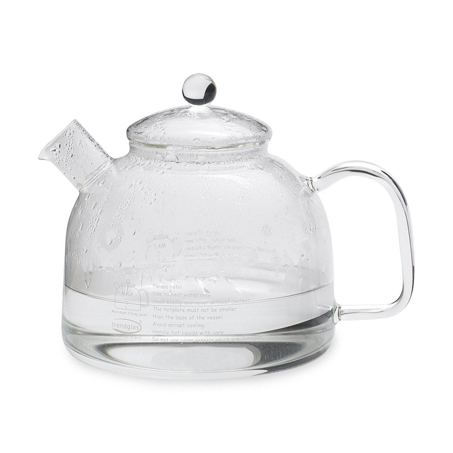 Borosilicate Glass Water Kettle - 60oz, Stovetop & Microwave Safe
