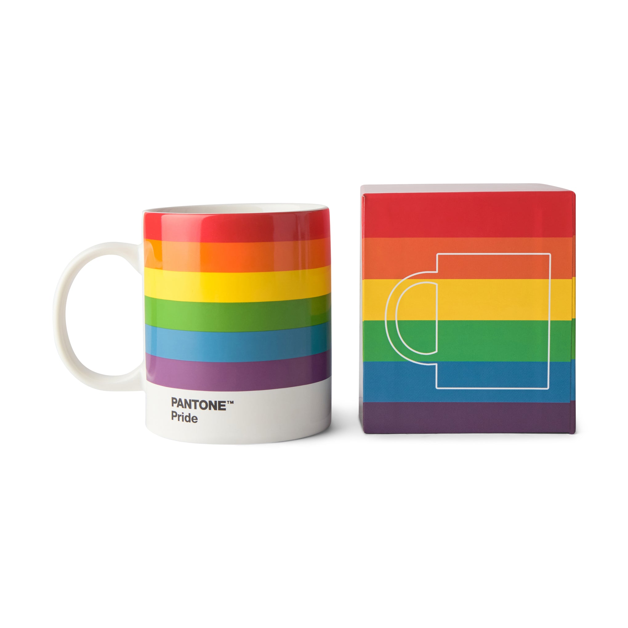 Pantone Pride Rainbow Flag Ceramic Mug - LGBTQ+ 13oz Dishwasher-Safe