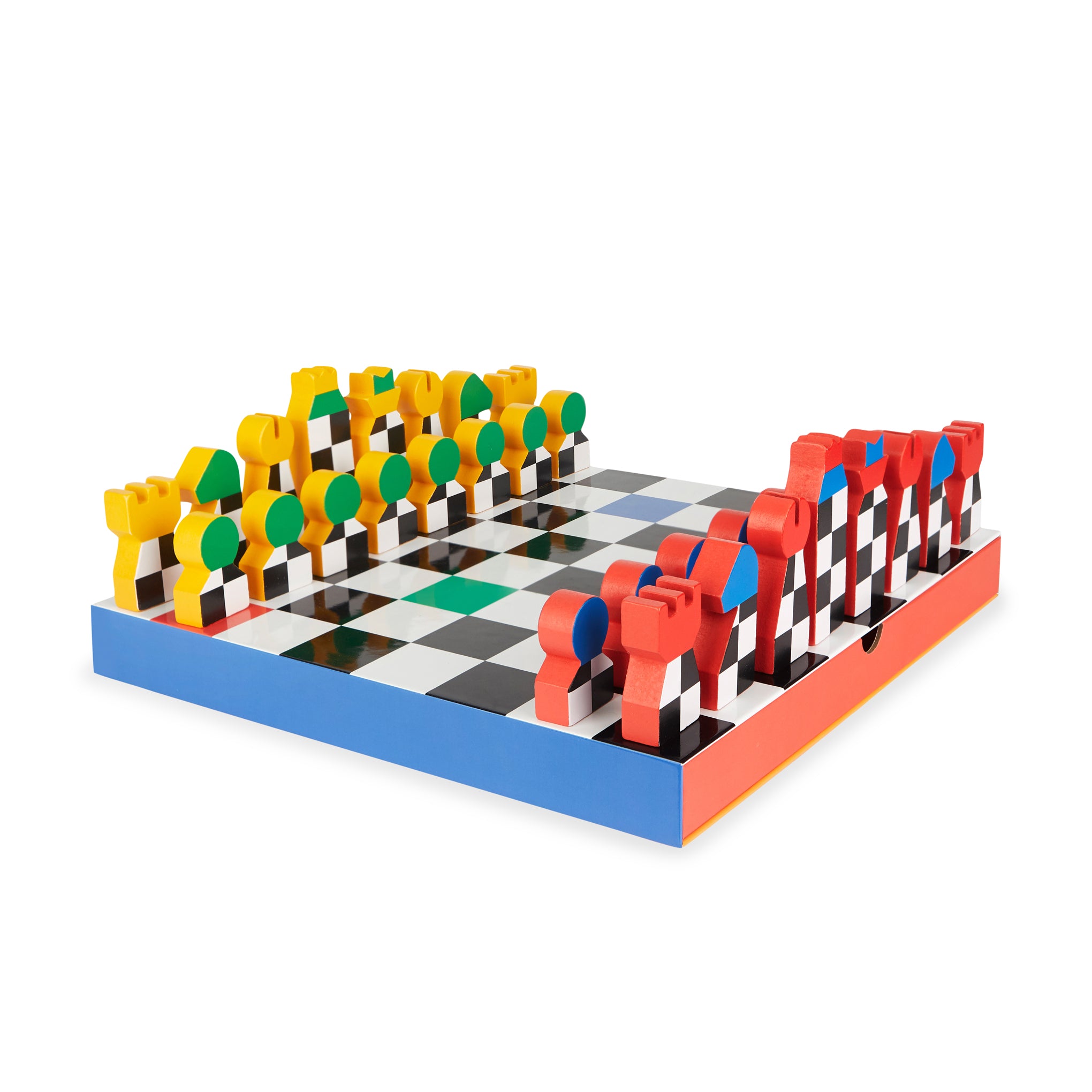 Colorful Wooden Chess Set by HEY Studio & Balvi - Kids & Adults
