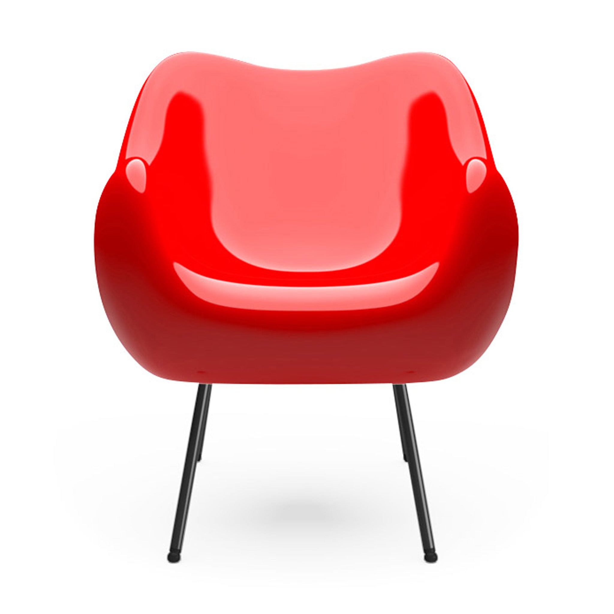 RM58 Classic Lounge Chair - Handmade in Poland, Red