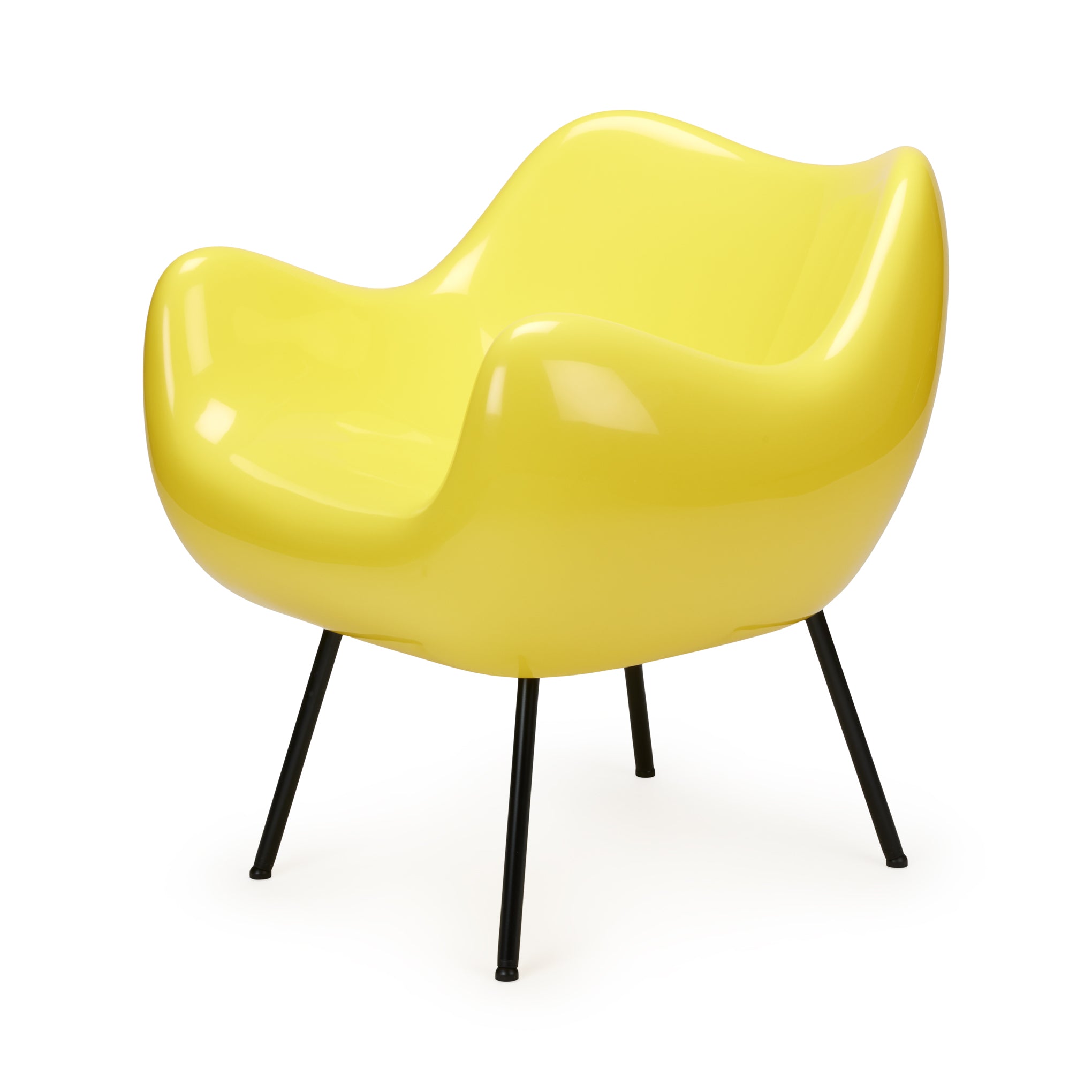 Roman Modzelewski RM58 Classic Lounge Chair - Handmade in Poland, Yellow