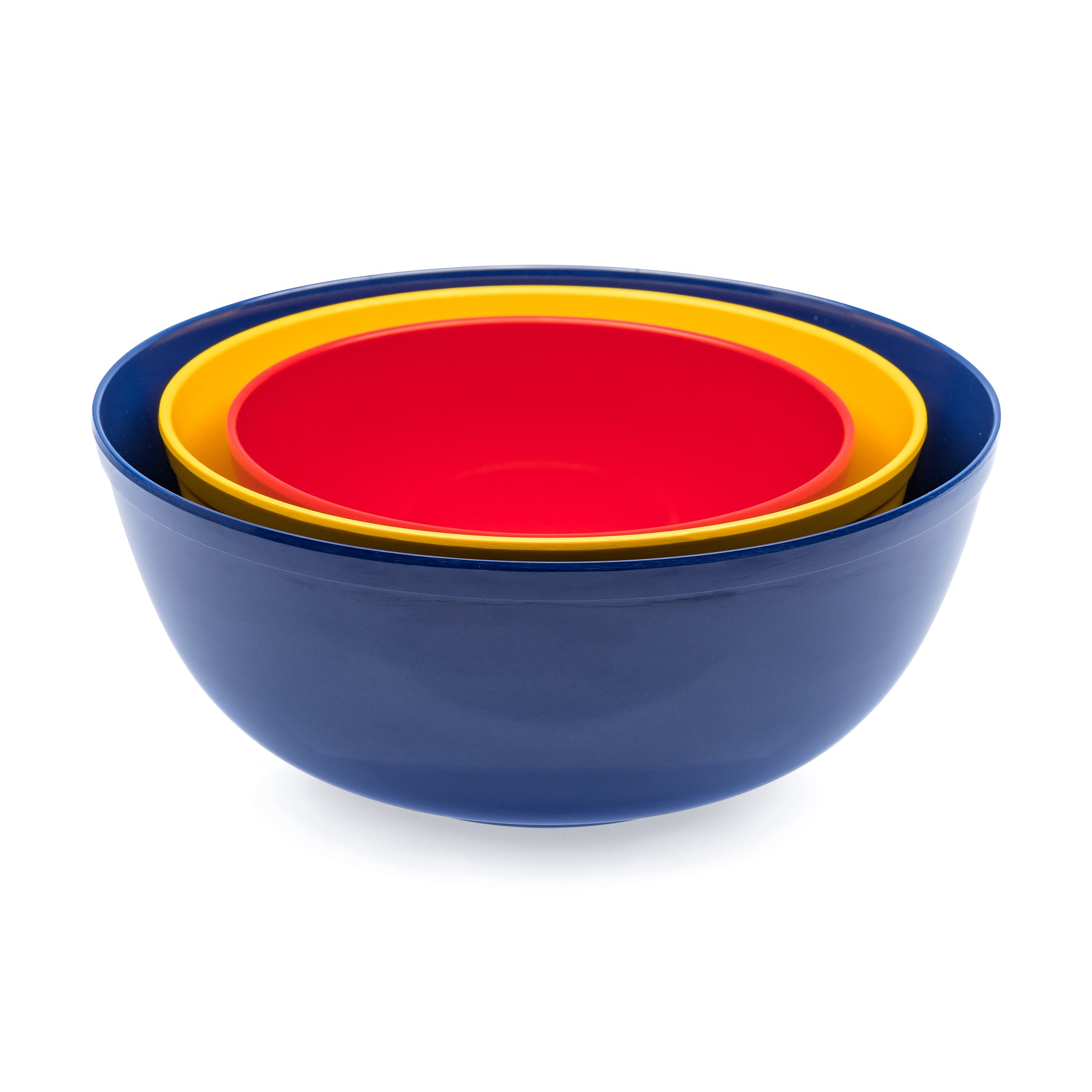 Durable Melamine Mixing Bowls Set of 3 - Portuguese Design