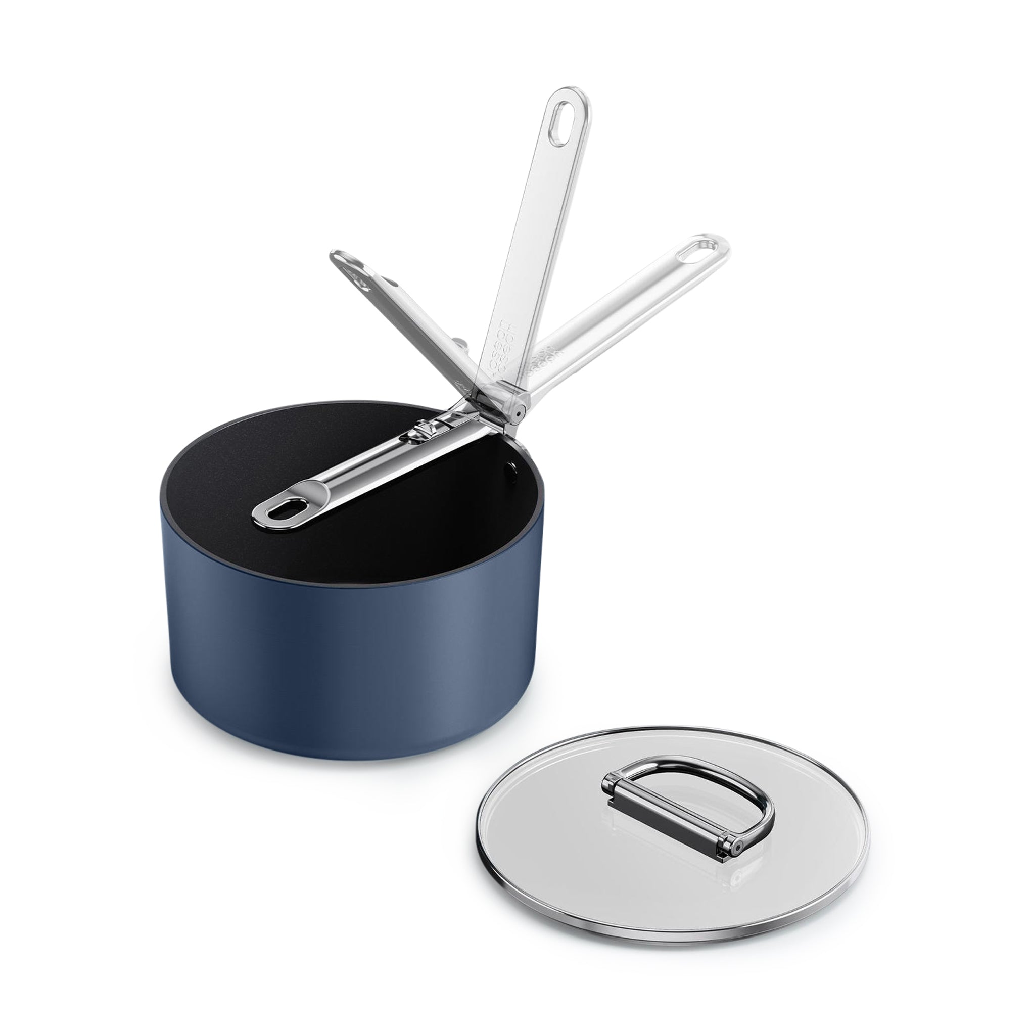 Space Cookware Non-Stick Saucepan with Lid - Compact & Induction Safe