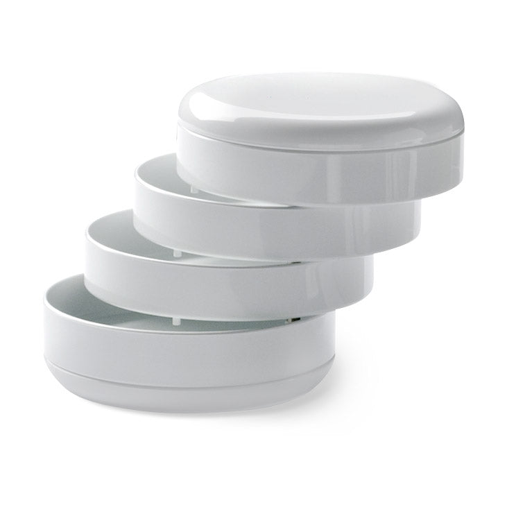Rexite Multiplor Rotating Desk Organizer - White Storage Tray