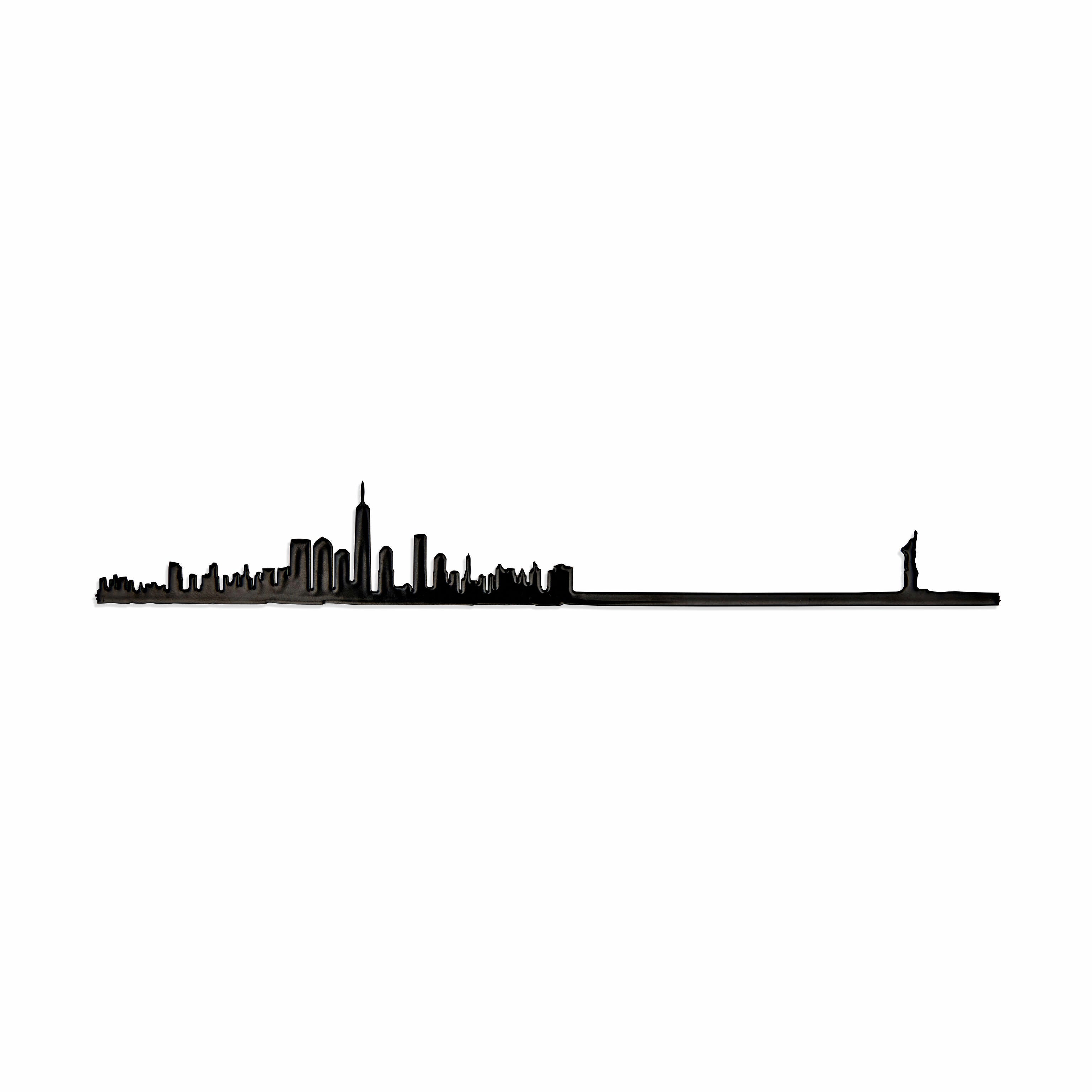 Mini NYC Skyline Wall Art - Laser-Cut Metal Decor by The Line