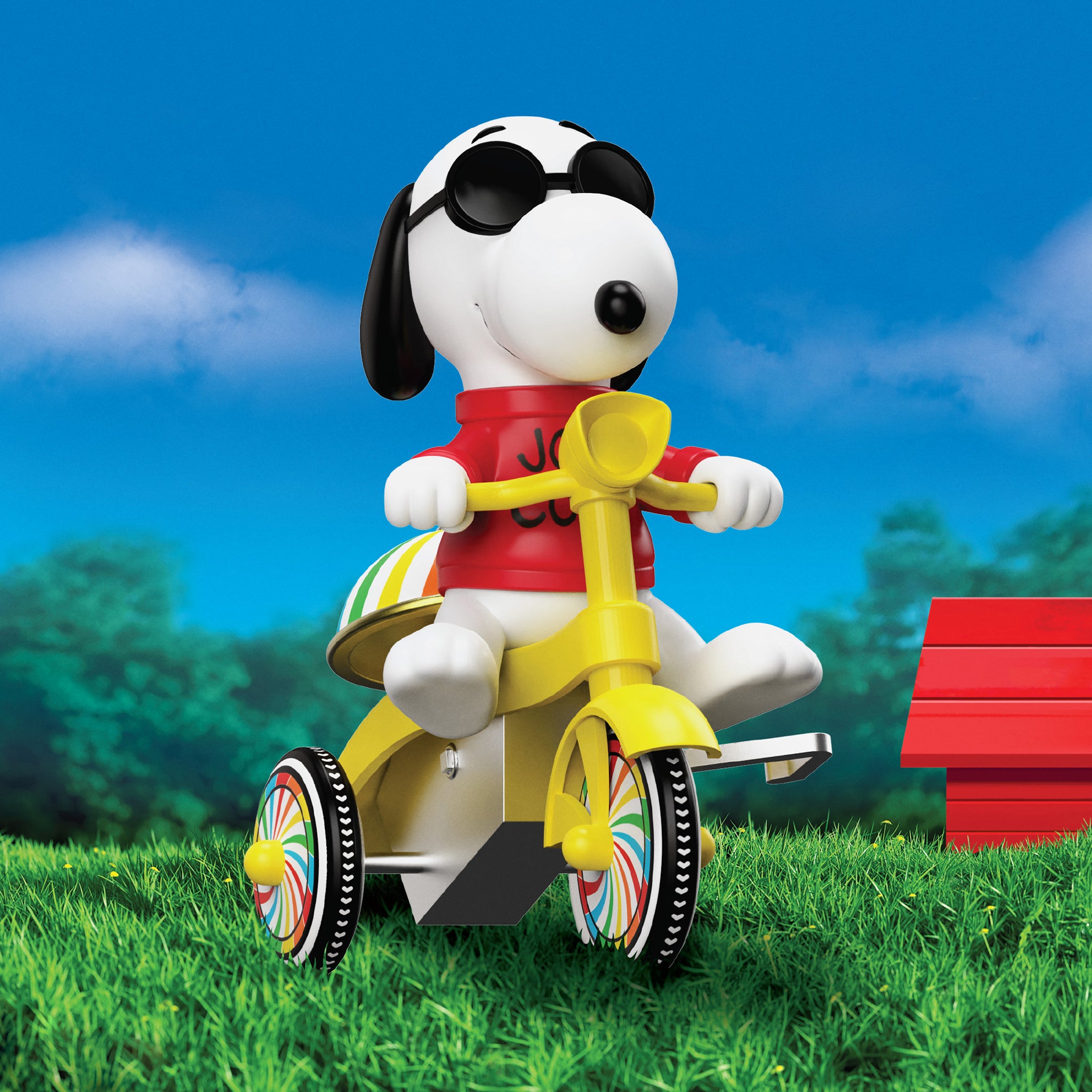 Super7 Joe Cool Snoopy Wind-Up Toy Figure - Peanuts Collectible