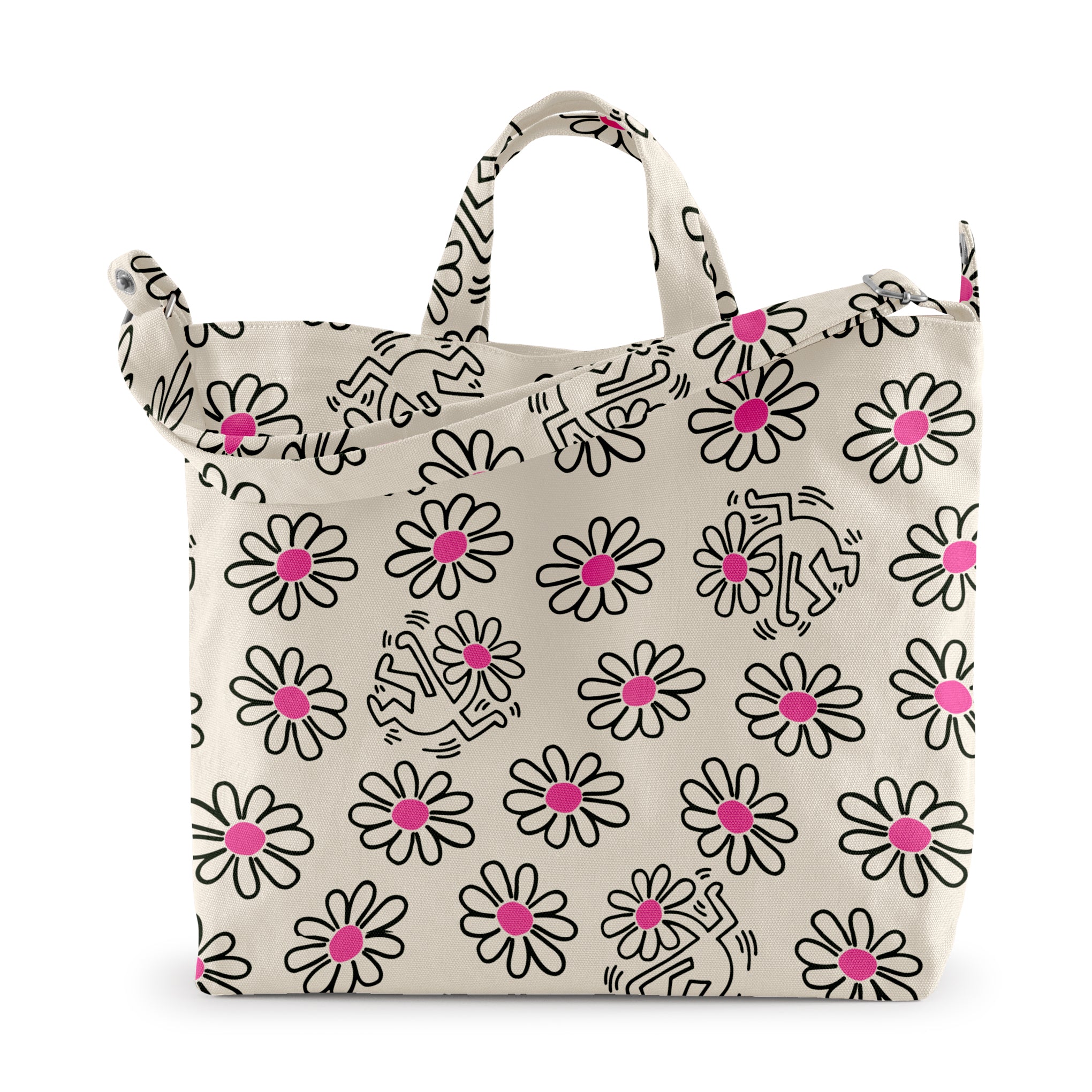 Keith Haring Recycled Cotton Zip Tote Bag | Baggu Duck Bag