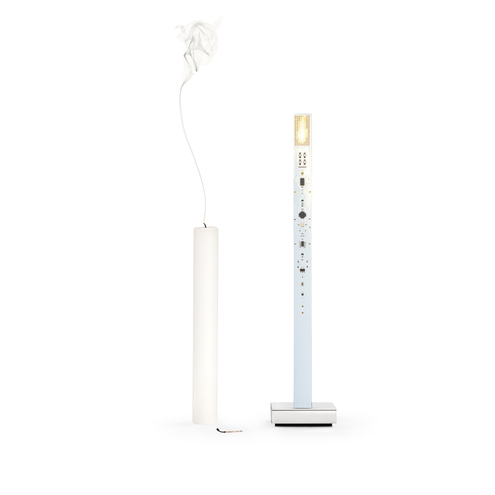 My New Flame LED Flickering Lamp - Portable & Rechargeable - White