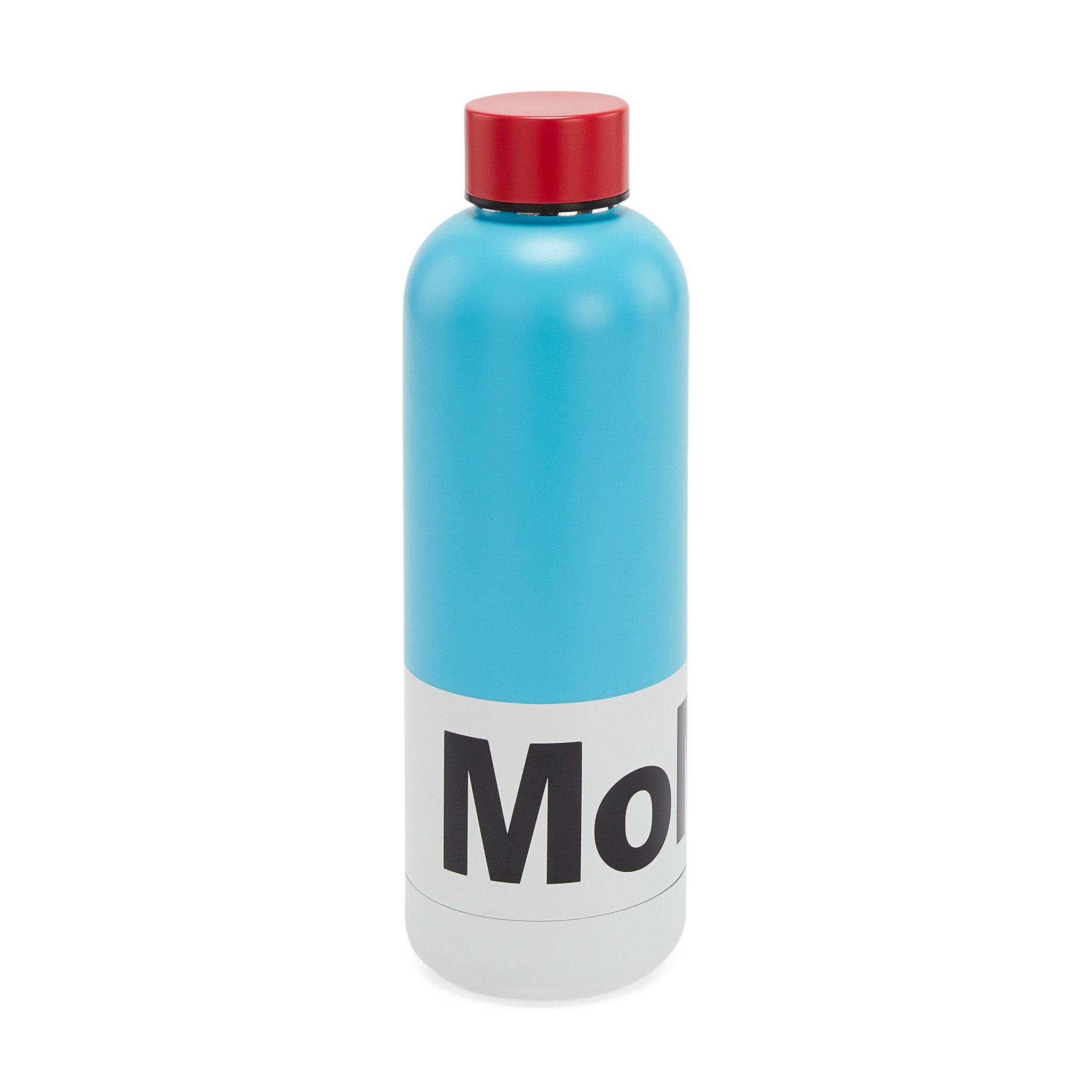 MoMA Stainless Steel Water Bottle - 17oz, Insulated Blue/Red