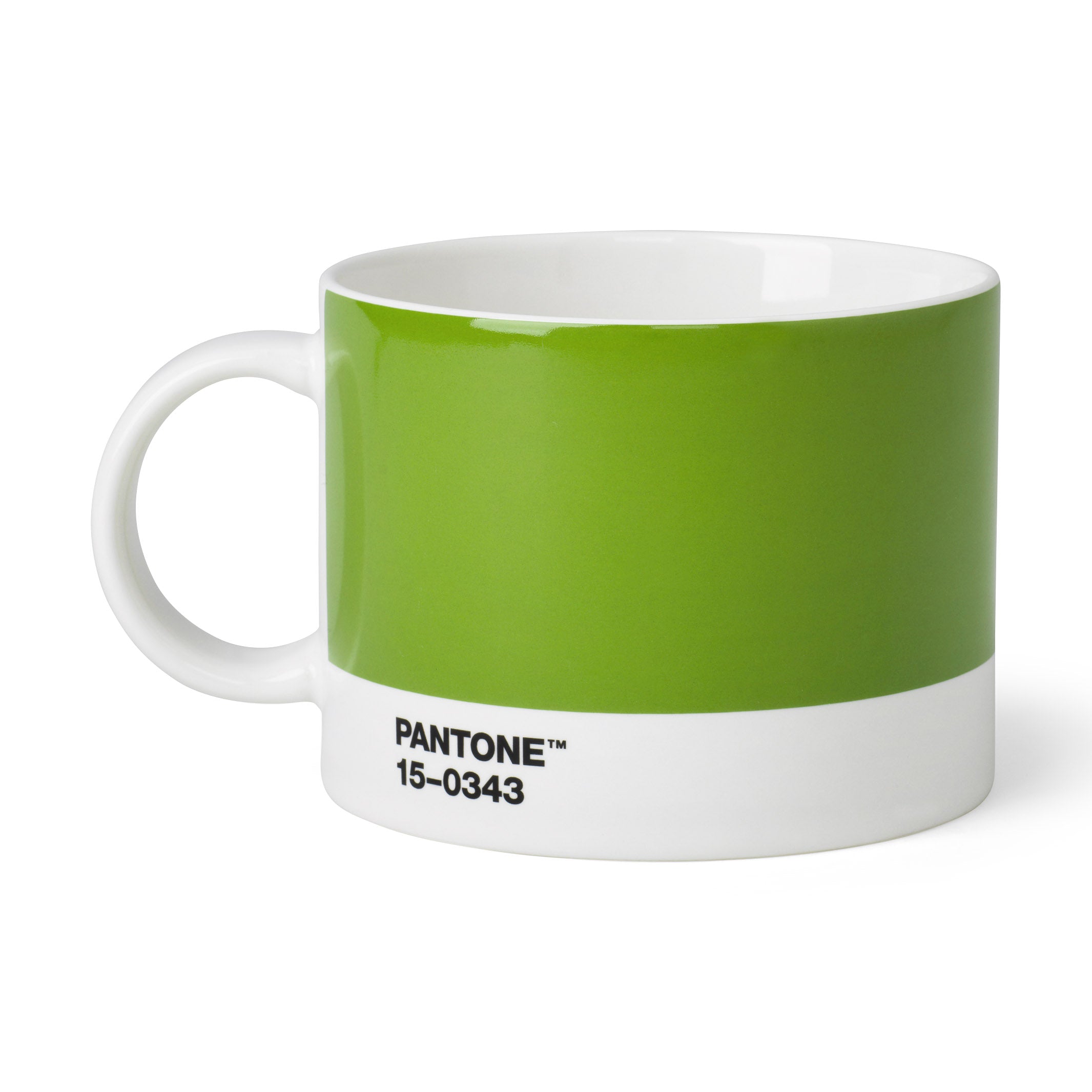 Pantone Green Wide Tea Cup - 16oz Fine China Mug