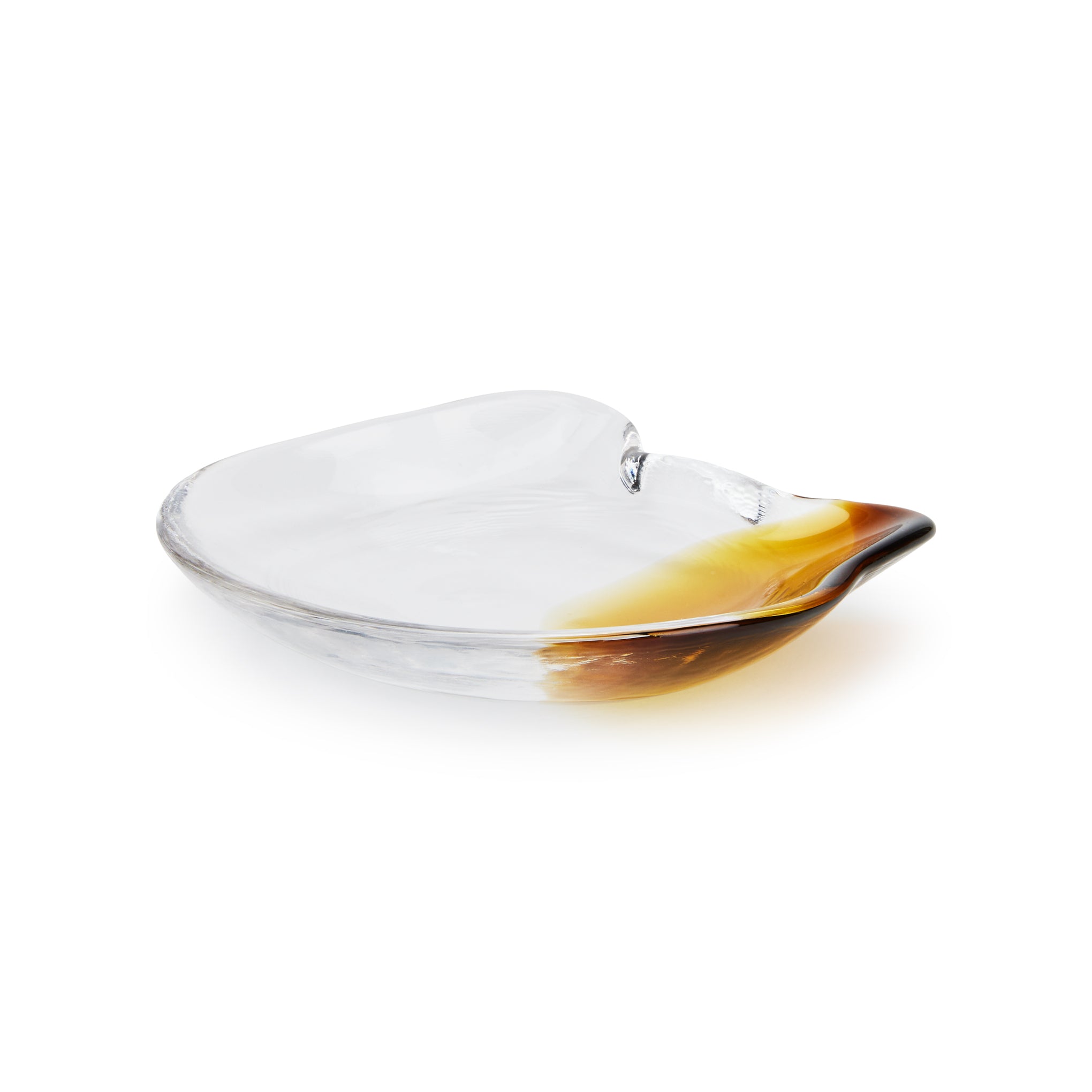MoMA Handmade Glass Cat Dish - Brown Ceramic Pet Snack Bowl