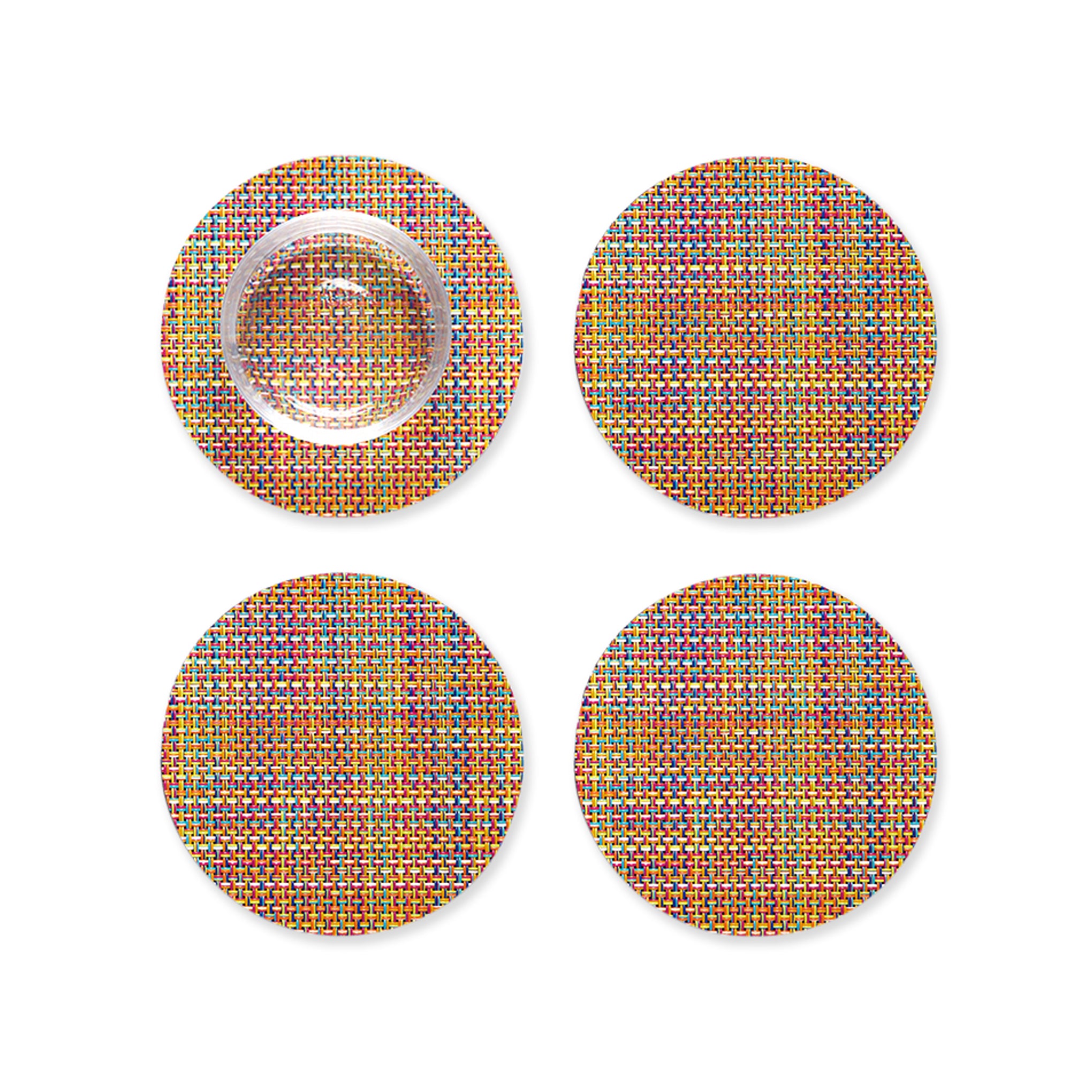 Chilewich Confetti Mini Basketweave Coasters - Set of 4