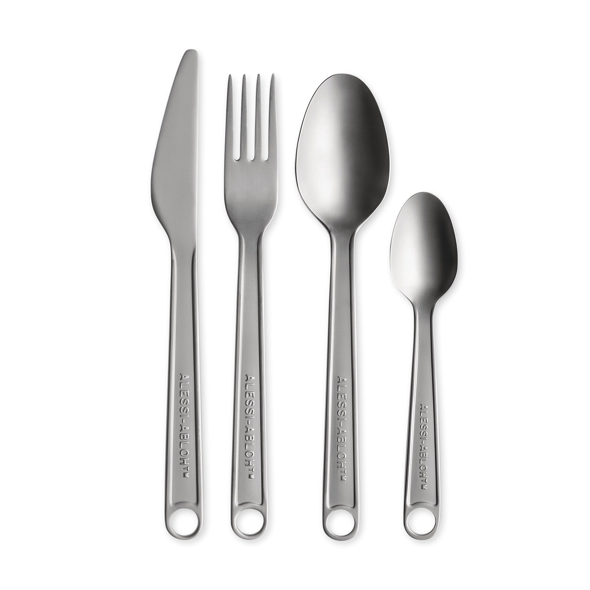 Virgil Abloh Alessi Flatware Set - Stainless Steel Cutlery 4-Piece