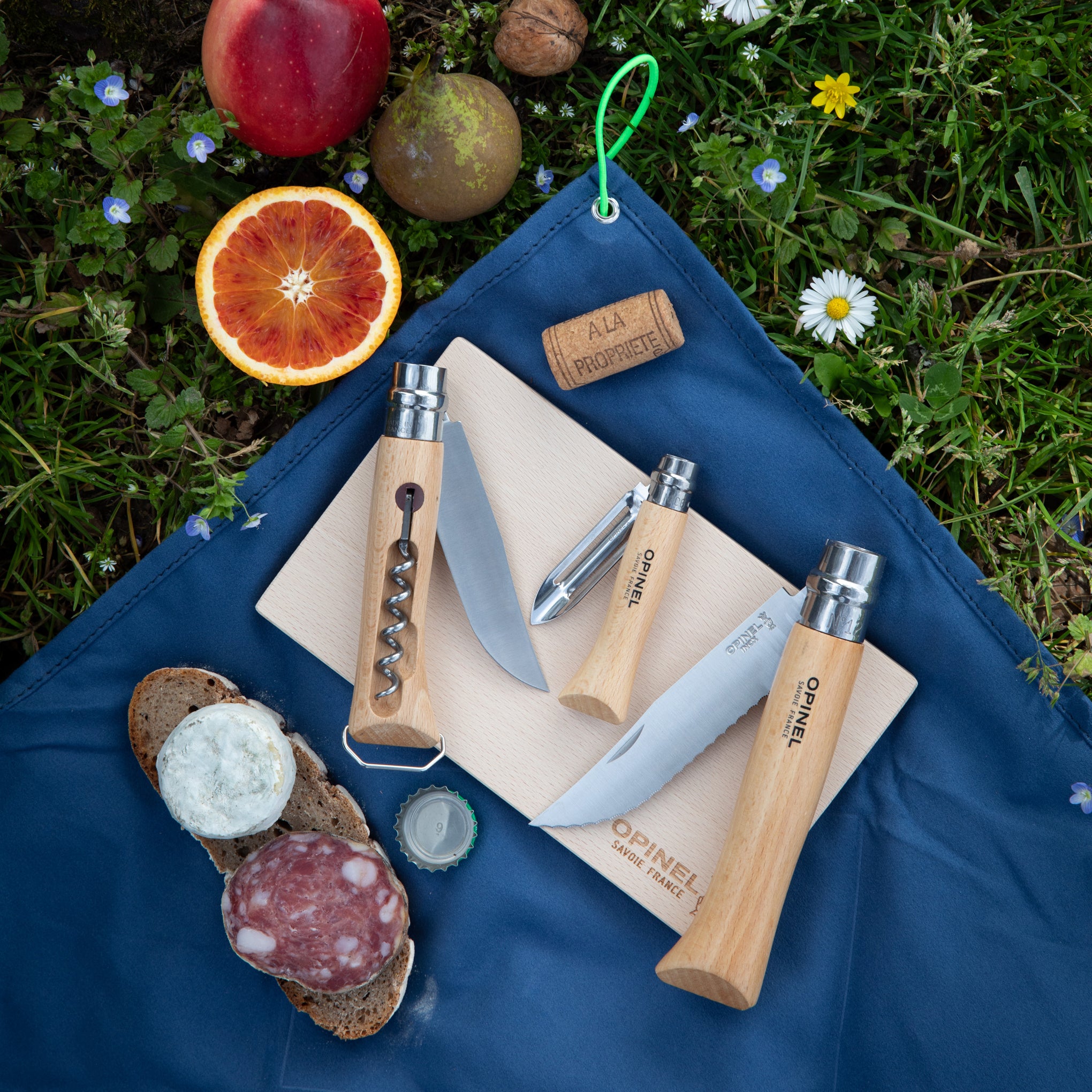 Opinel Nomad Travel Cooking Set - Beechwood & Stainless Steel