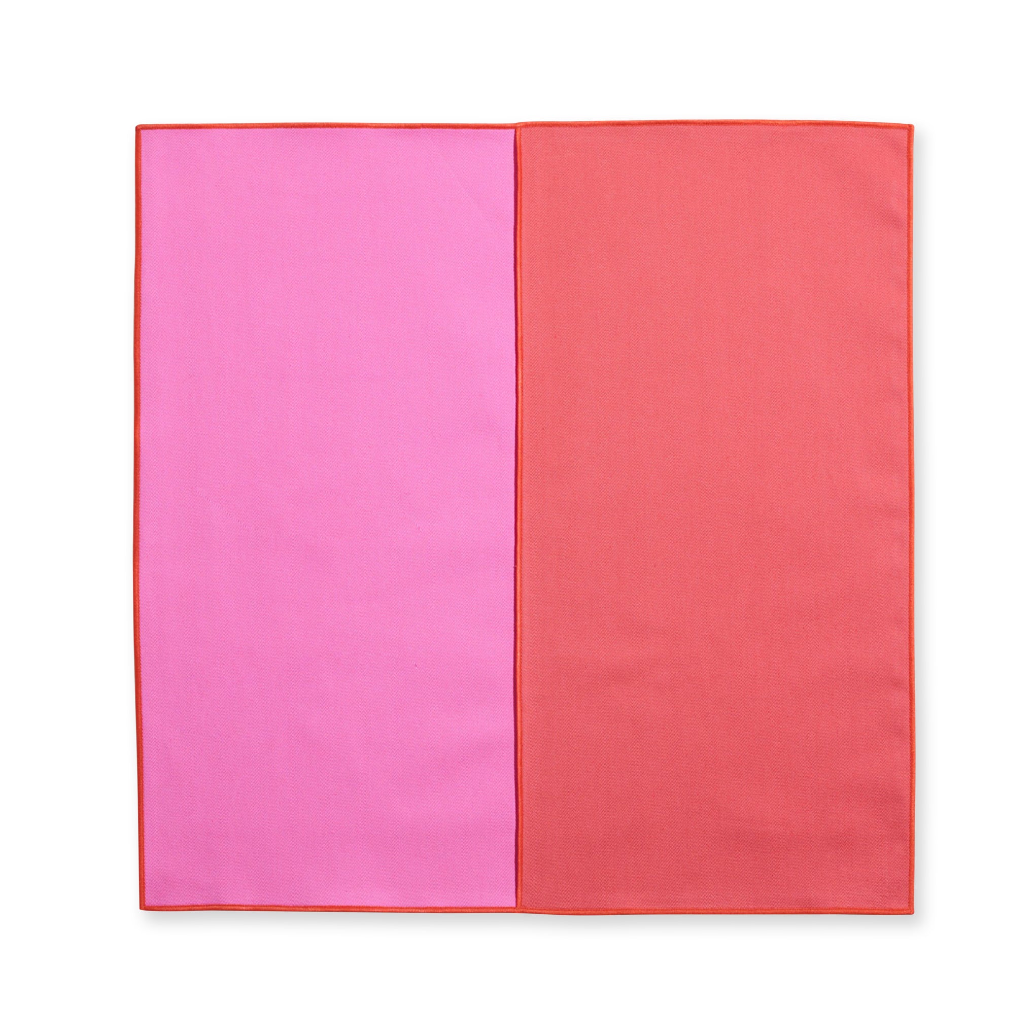 Reclaimed Fabric Lollipop Napkins - Set of 4, Two-Tone Design