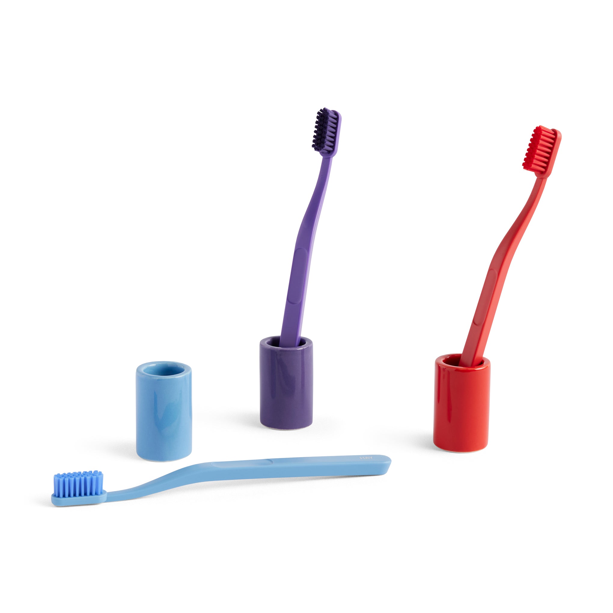 HAY Tann Eco-Friendly Toothbrush - Recycled Plastic, Purple