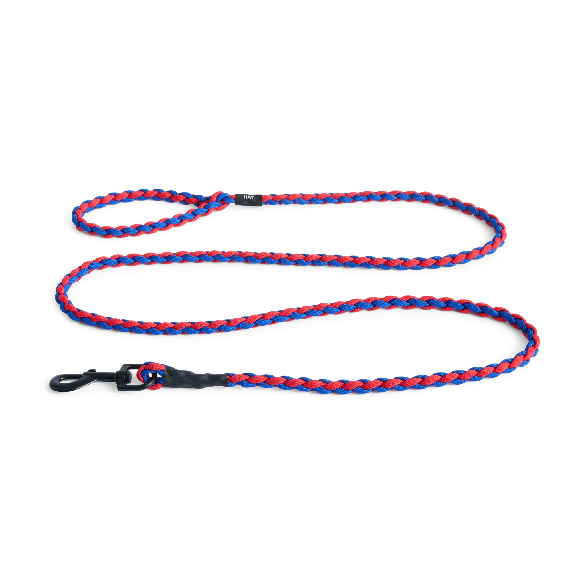 HAY Recycled Polyester Braided Dog Leash - Red & Blue