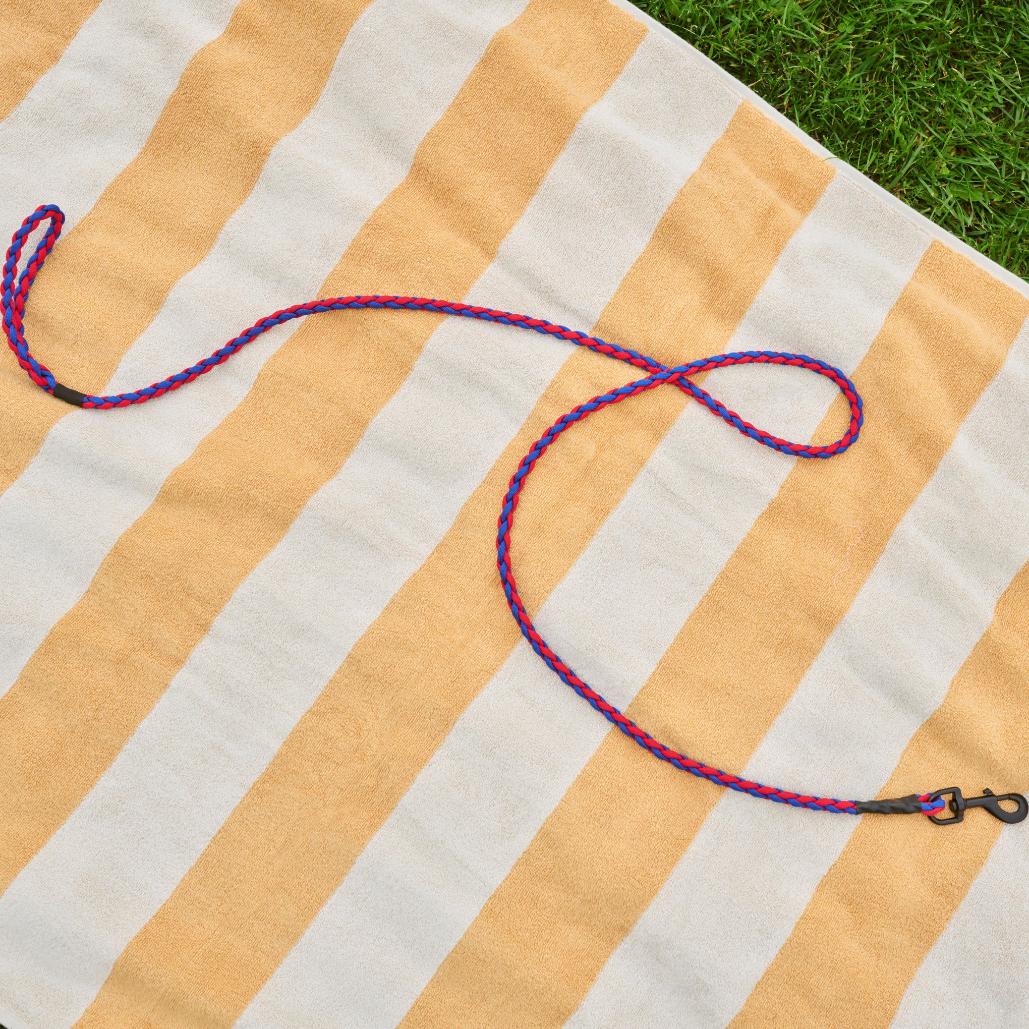 HAY Recycled Polyester Braided Dog Leash - Red & Blue
