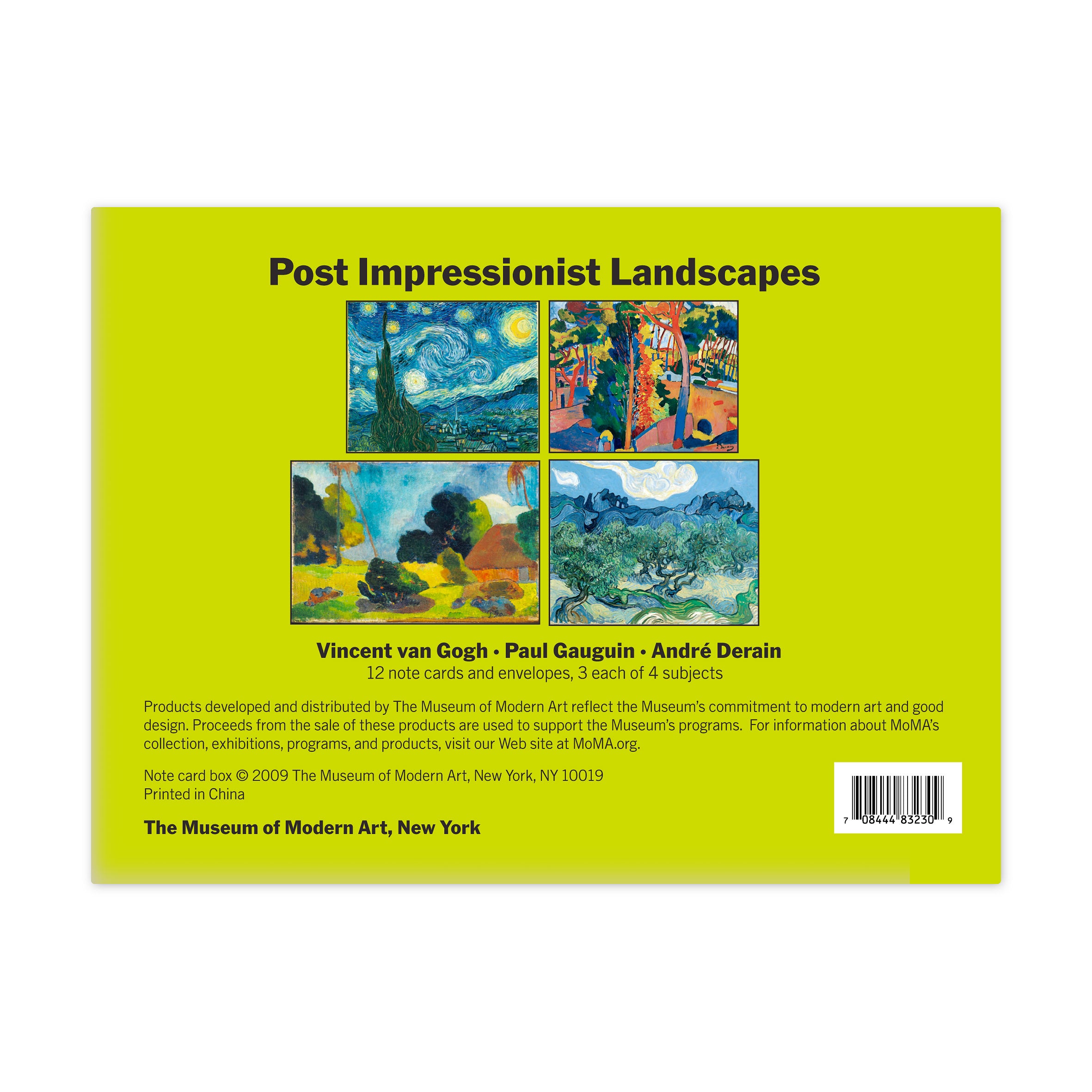 Impressionist Art Note Cards Box Set with Magnetic Closure