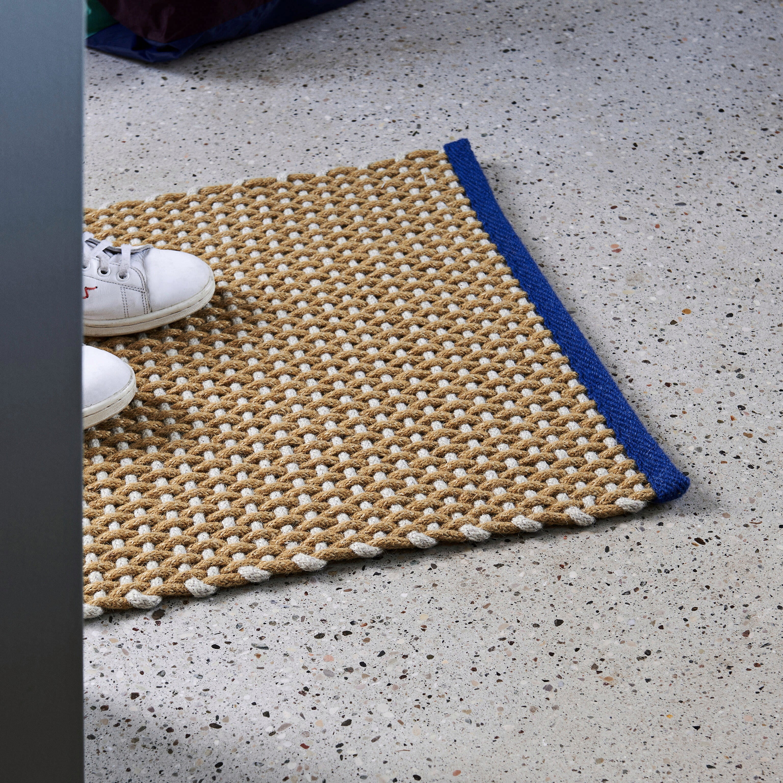 HAY Jute Doormat Yellow - Indoor Outdoor Rug 27.5x20.5"