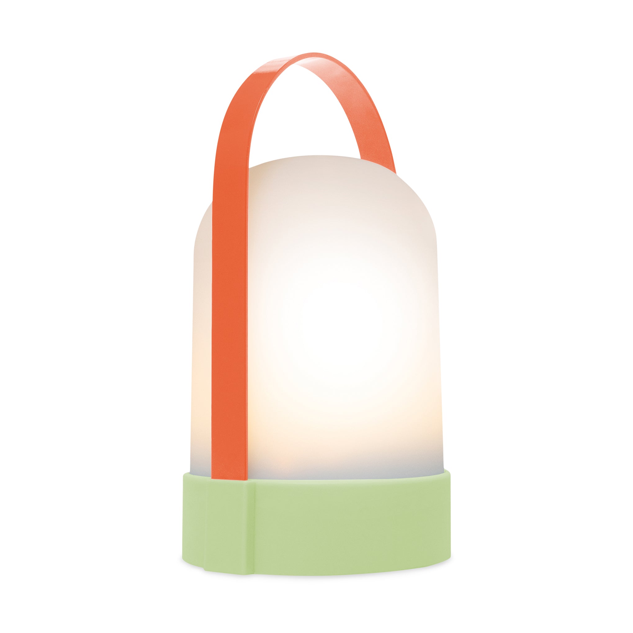 URI Portable Rechargeable Table Lamp - Orange/Green, Indoor & Outdoor Use