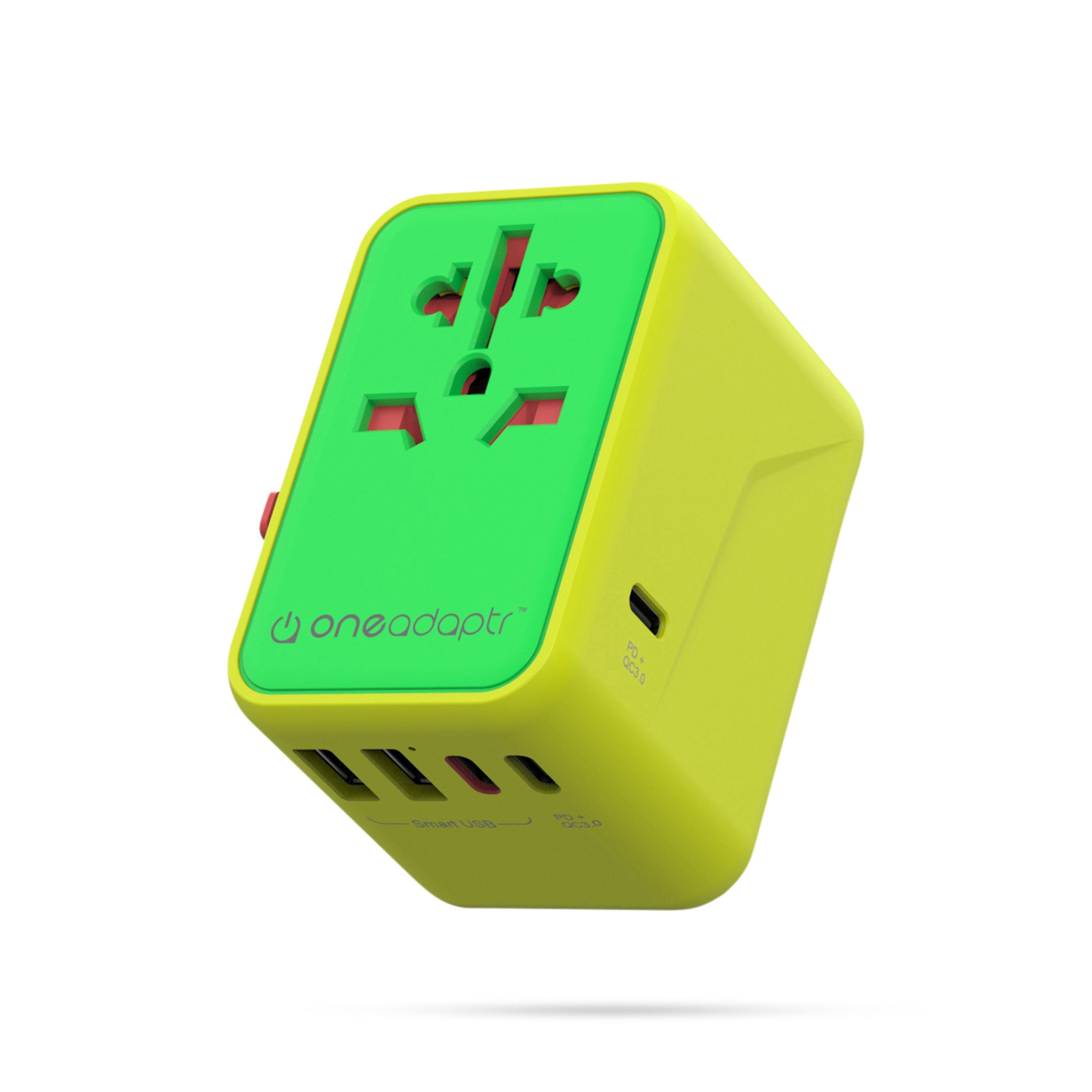 OneAdaptr 65W GaN Travel Adapter with USB-C - Green