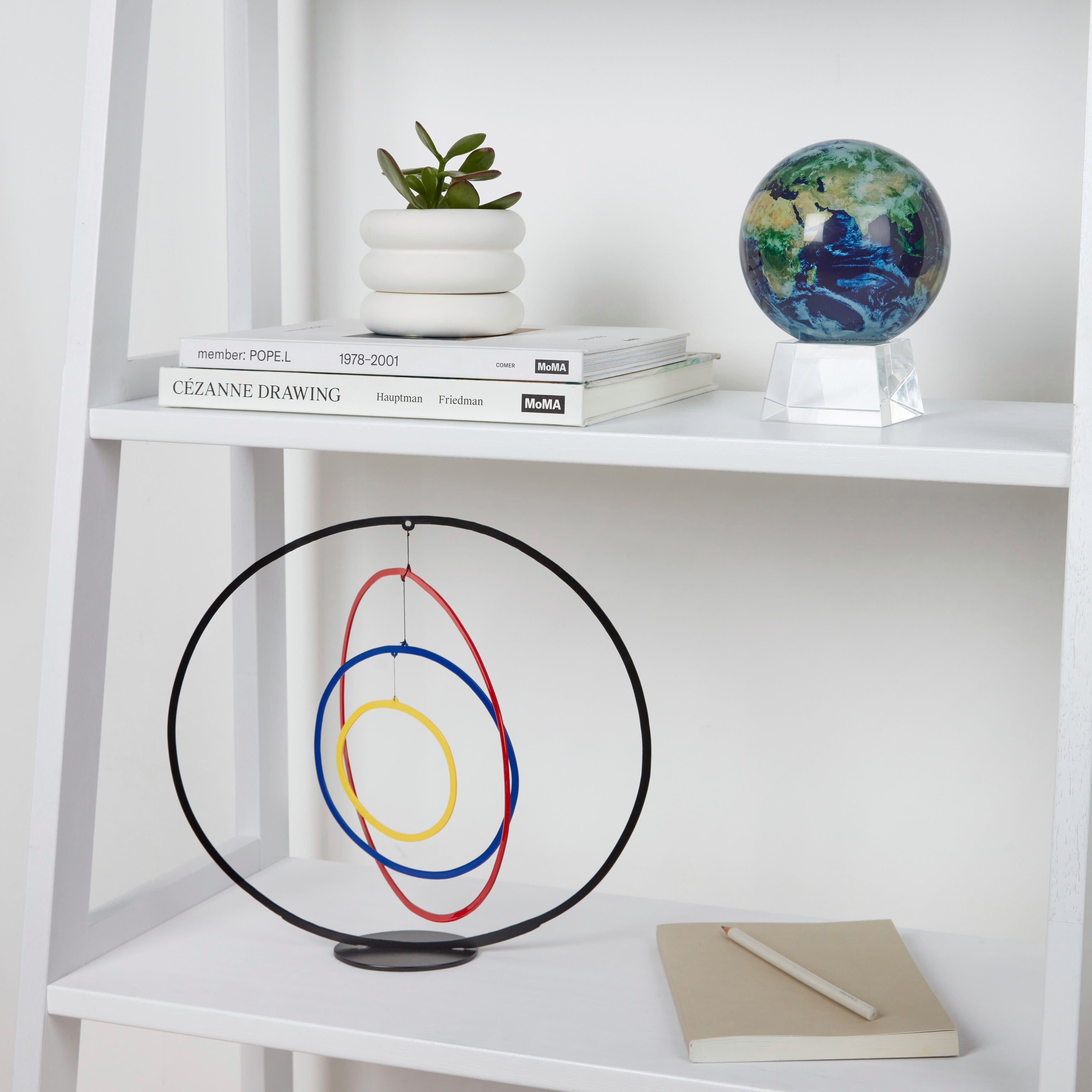 Areaware Mini Stacking Stoneware Planter with Hidden Saucer