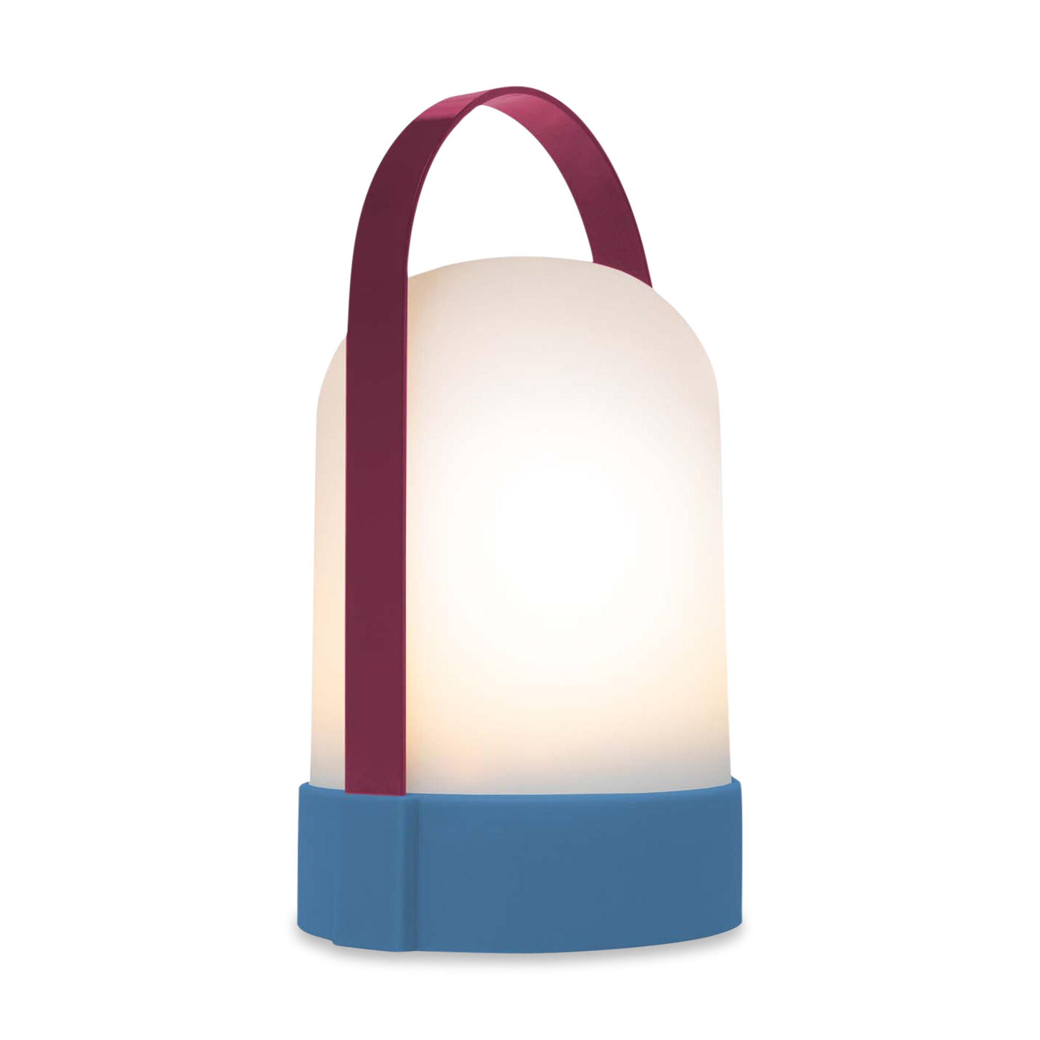 URI Rechargeable Portable Table Lamp - Plum & Blue, 20-Hour Battery, Indoor/Outdoor
