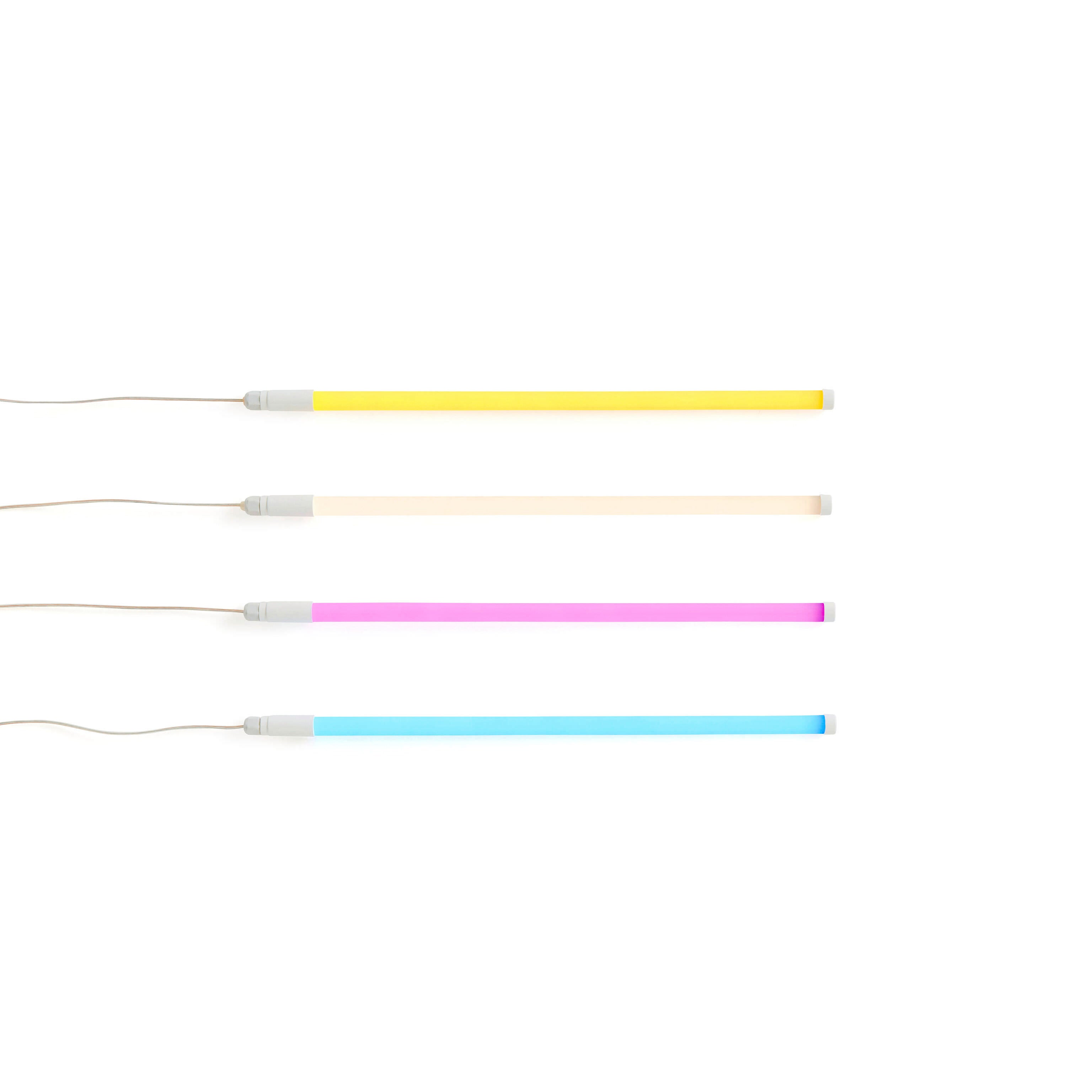 HAY Yellow Neon LED Tube Light - Artistic Wall or Hanging Decor