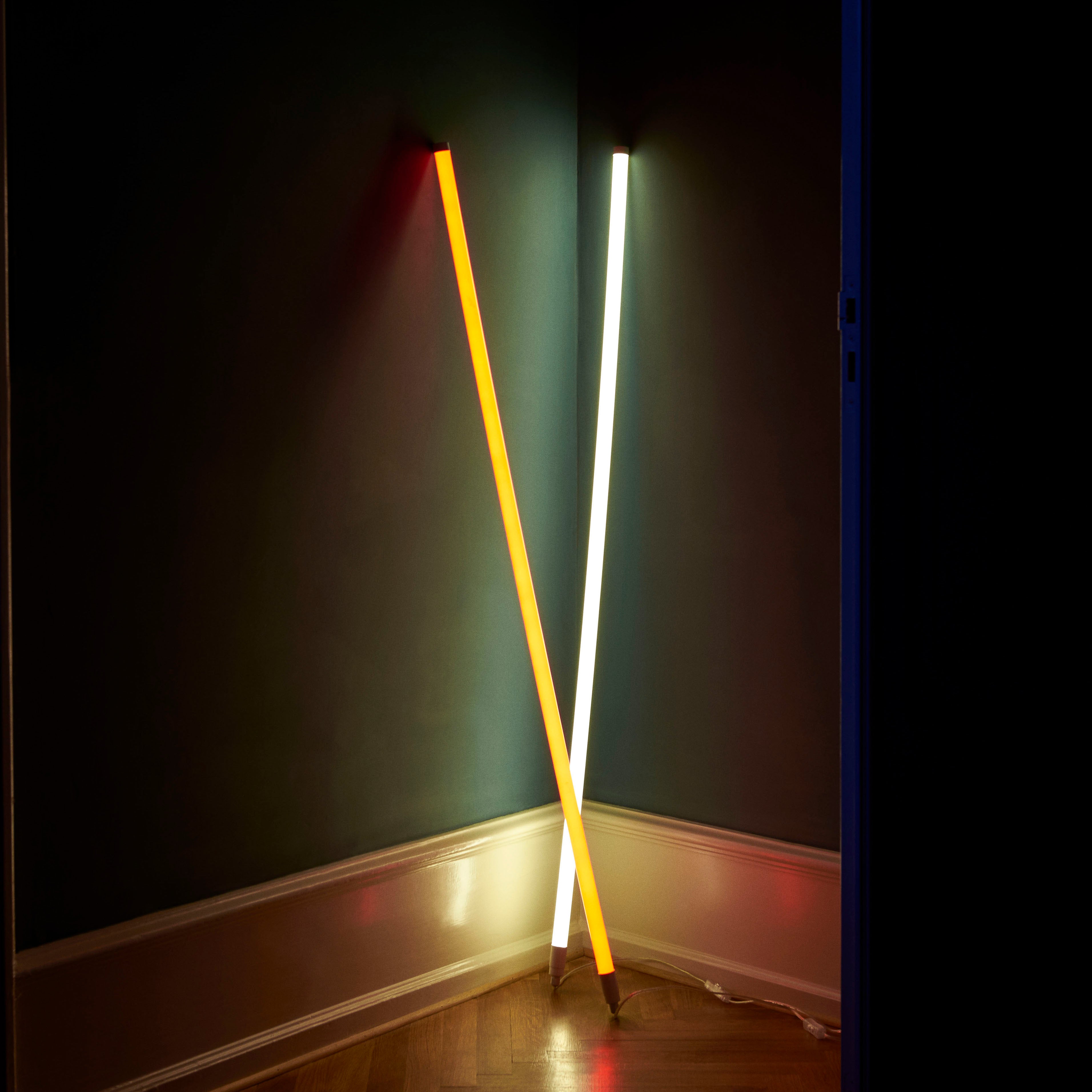 HAY Yellow Neon LED Tube Light - Artistic Wall or Hanging Decor
