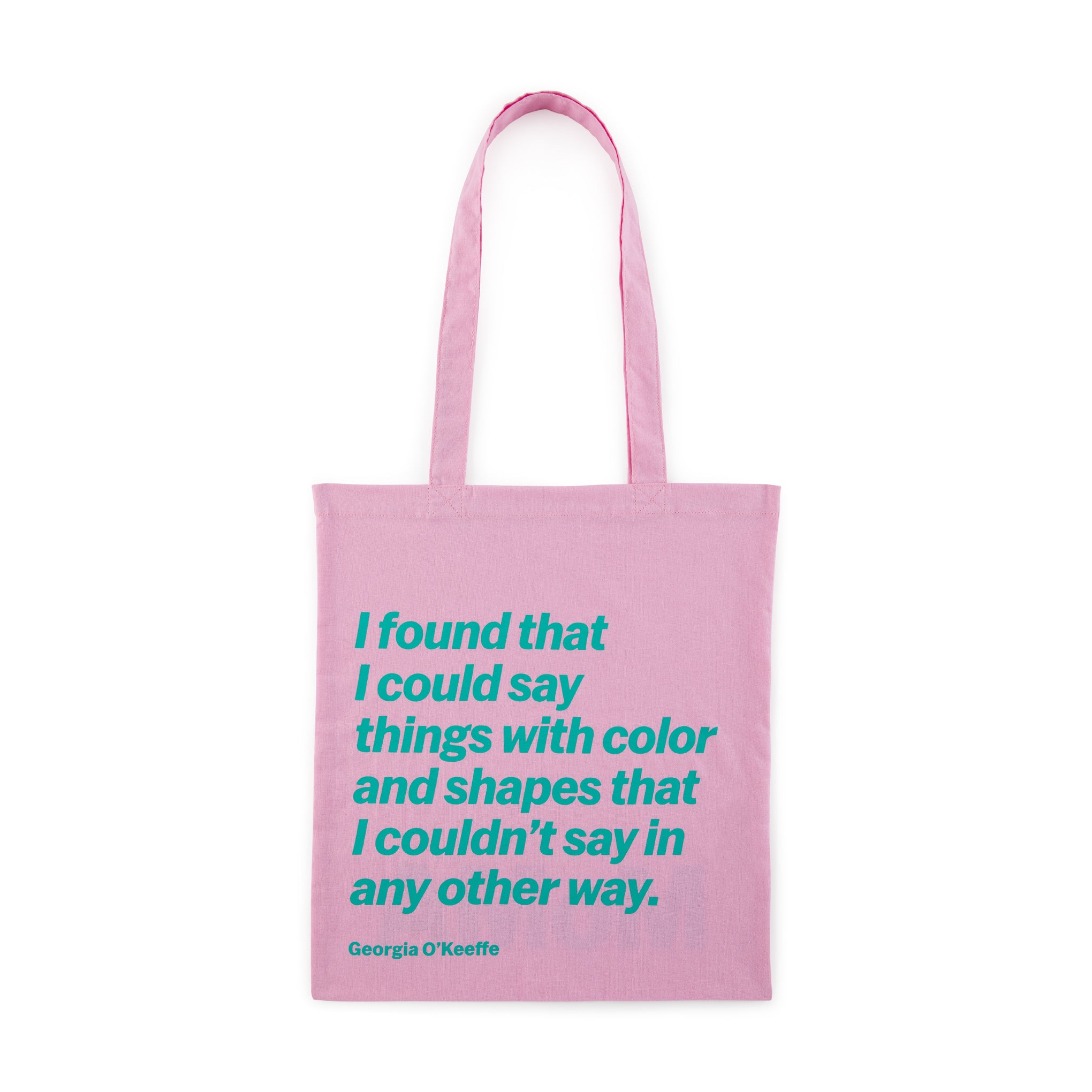 Georgia O'Keeffe Artist Quote Cotton Tote Bag by MoMA