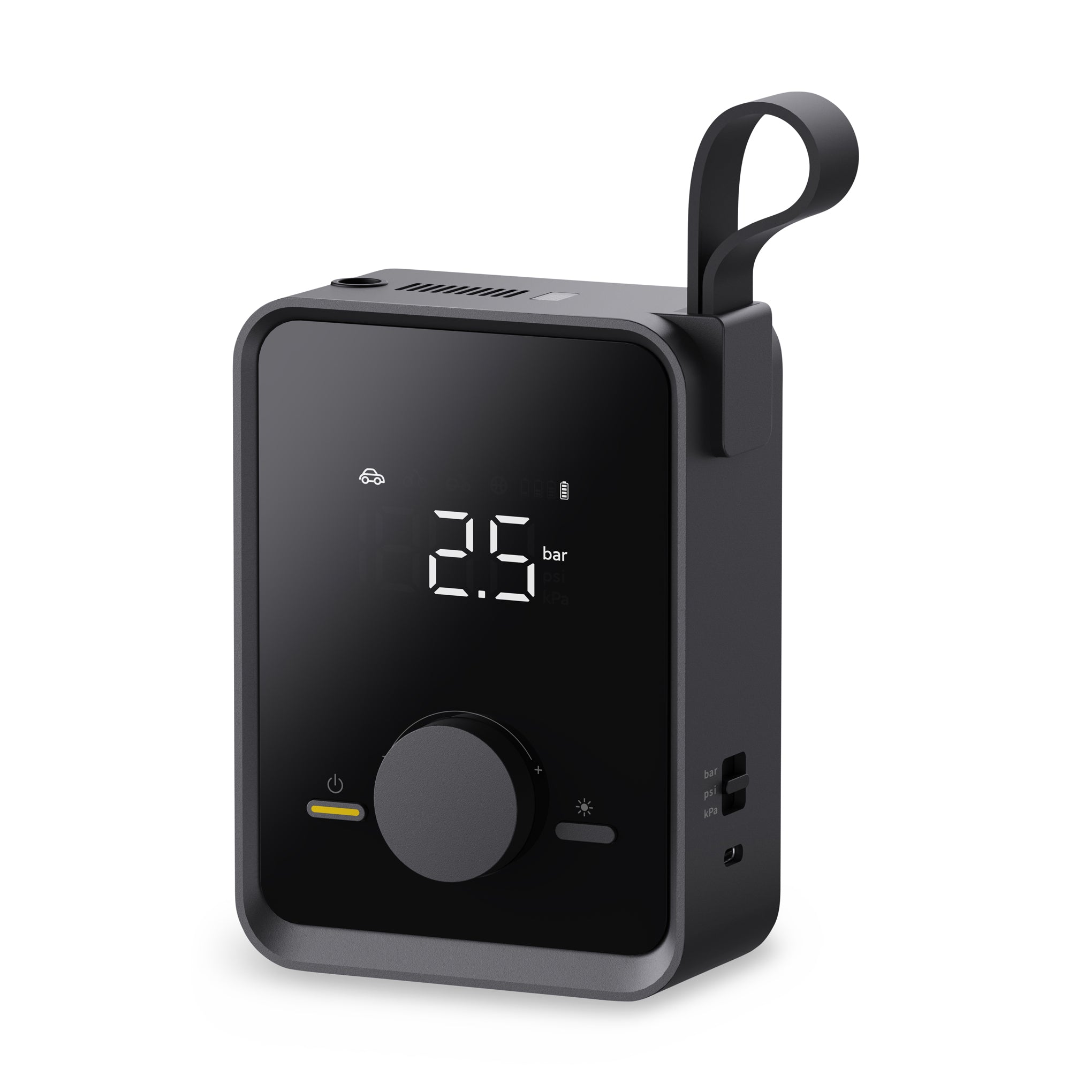 Hoto Portable Electric Tire Inflator - 5 Modes, Auto-Stop, LED Light