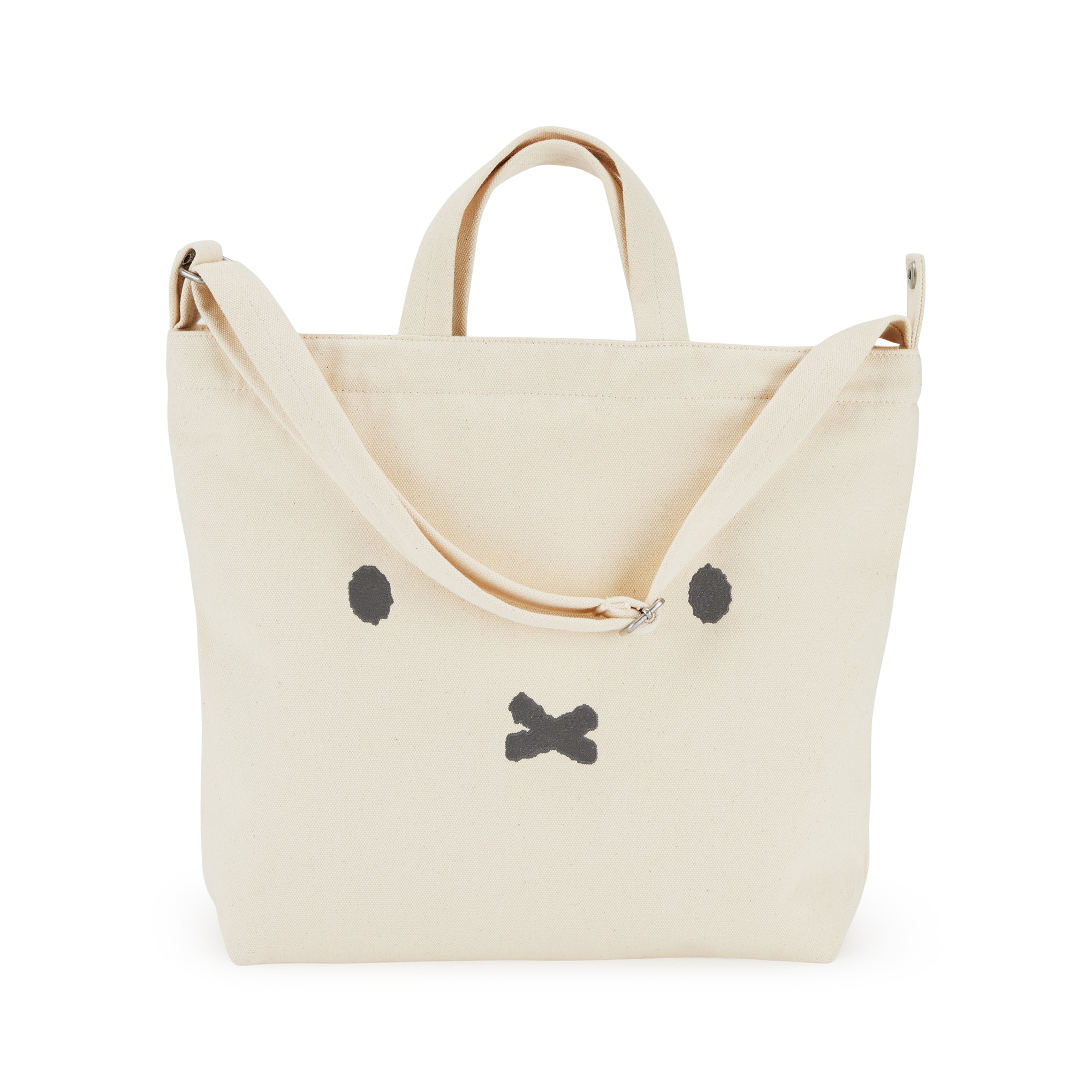 Miffy Recycled Cotton Zip Tote Bag with Adjustable Strap