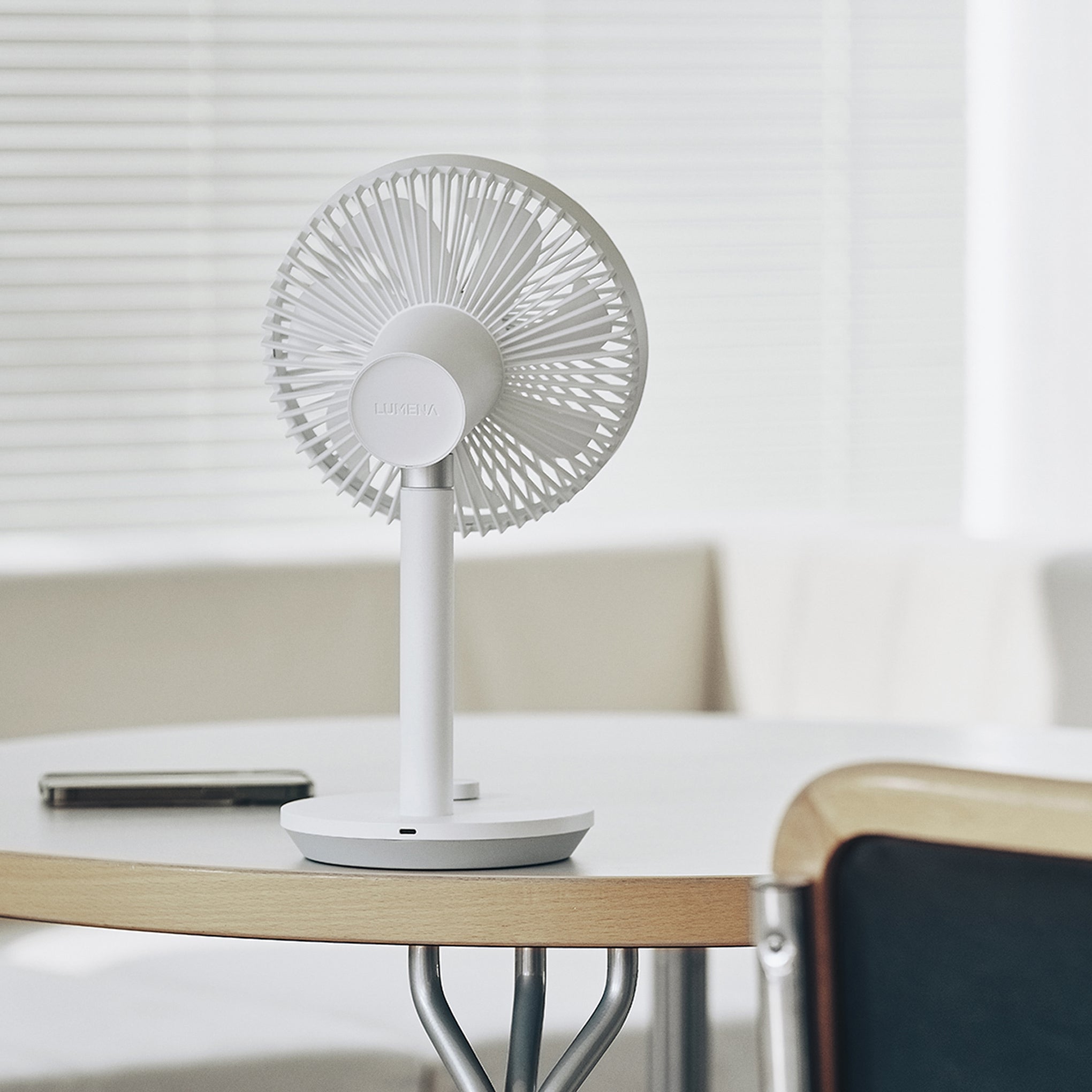 Lumena Prime 3 Wireless Fan - 30H Battery, Ultra Quiet 10dB
