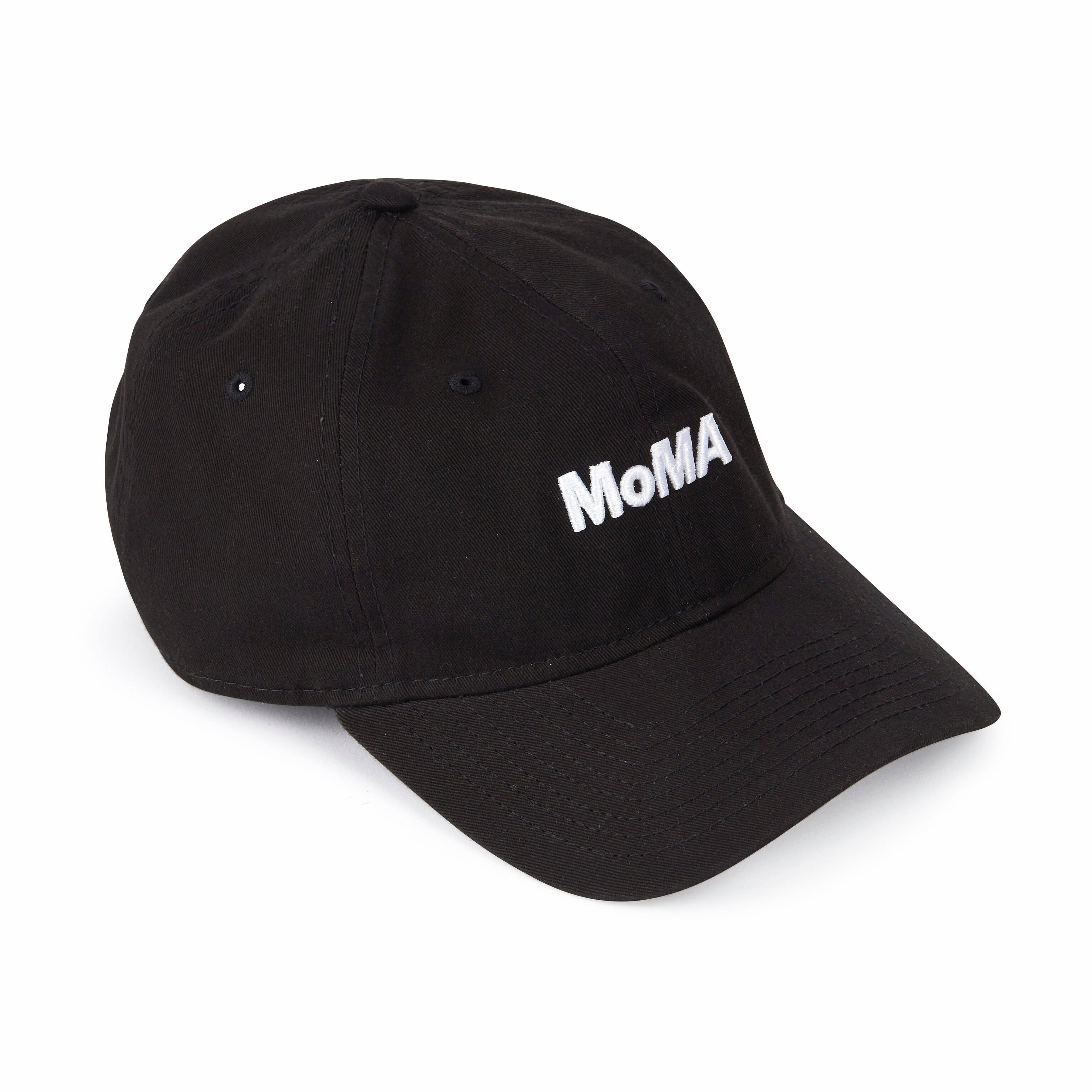 MoMA Logo Adjustable Baseball Cap - Black Cotton Twill