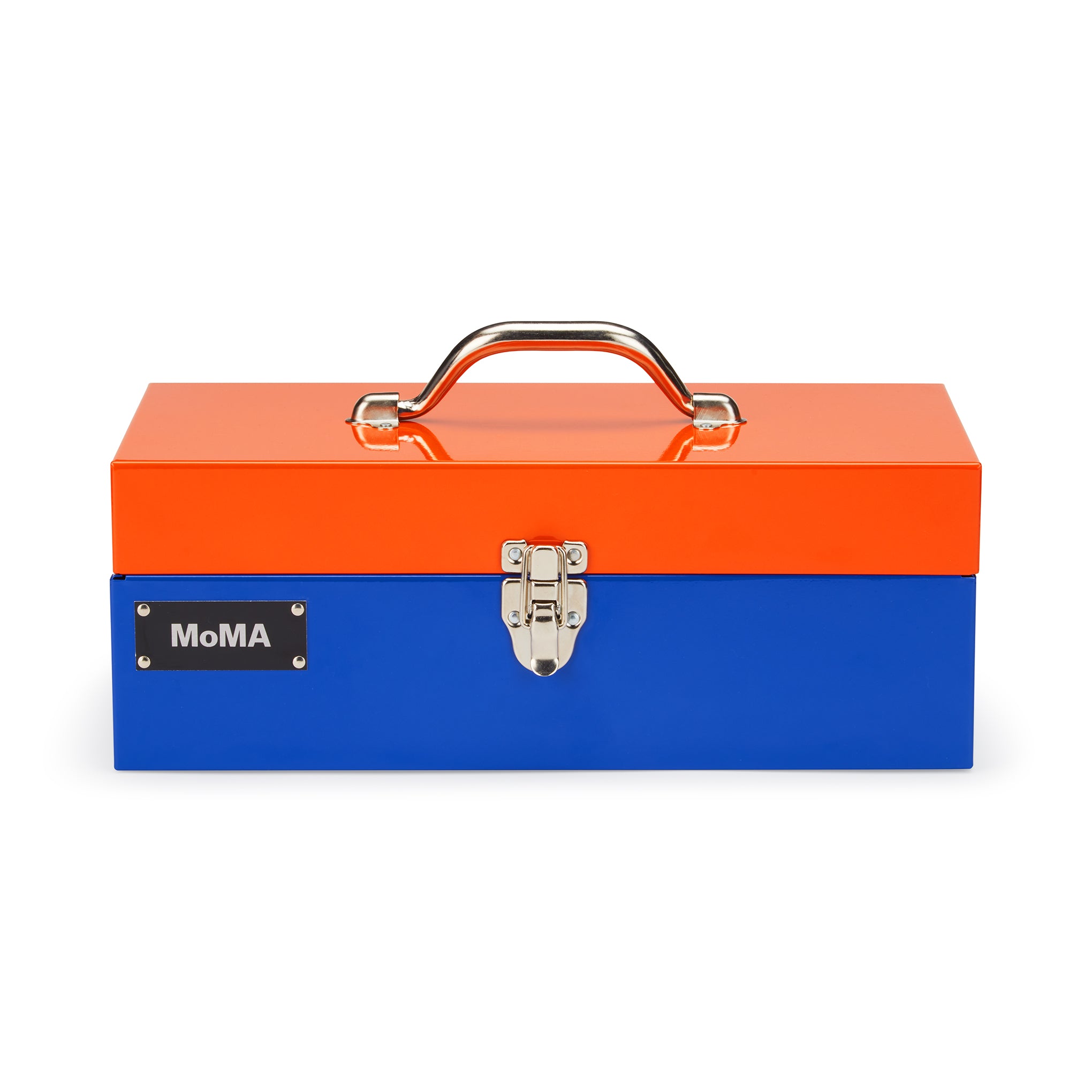 Bull Metal Dual-Color Steel Toolbox with Removable Tray – USA Made