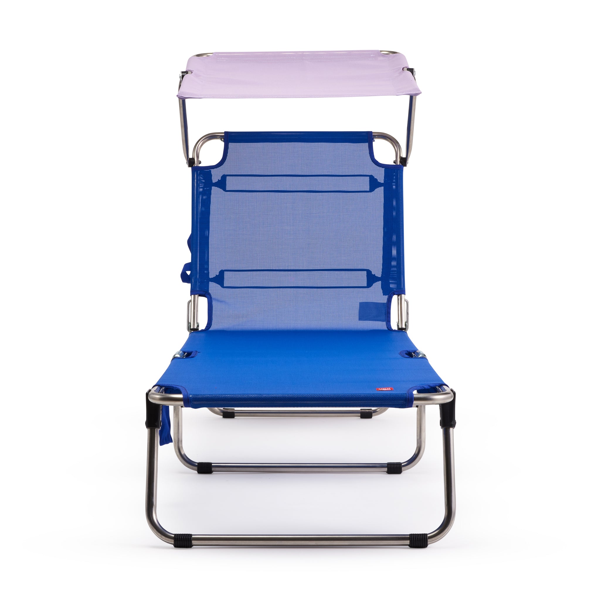 Amigo Outdoor Lounge Chair with Adjustable Sun Shield - Navy/Lilac