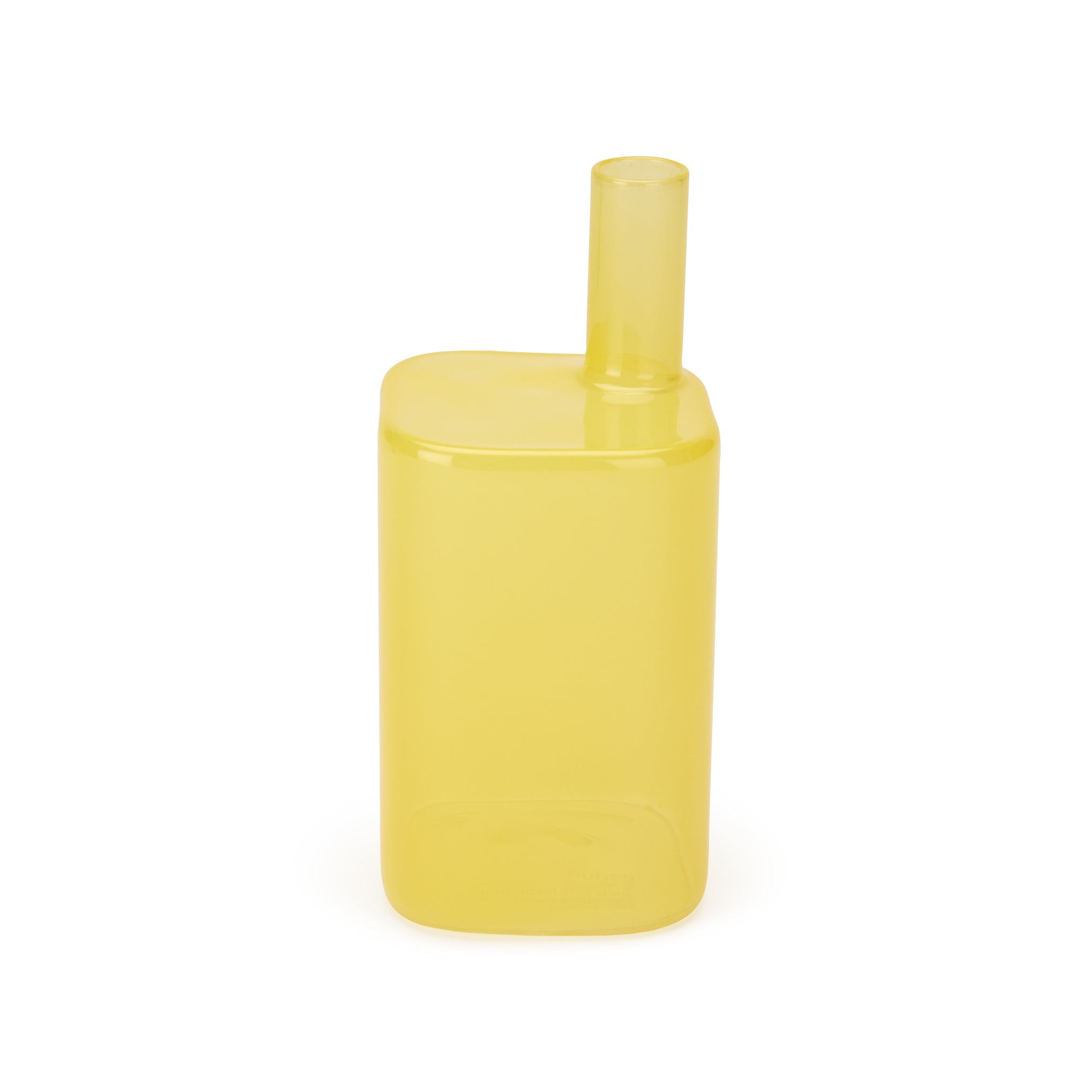 MoMA Cityscape Glass Vase in Lemon for Small Blooms