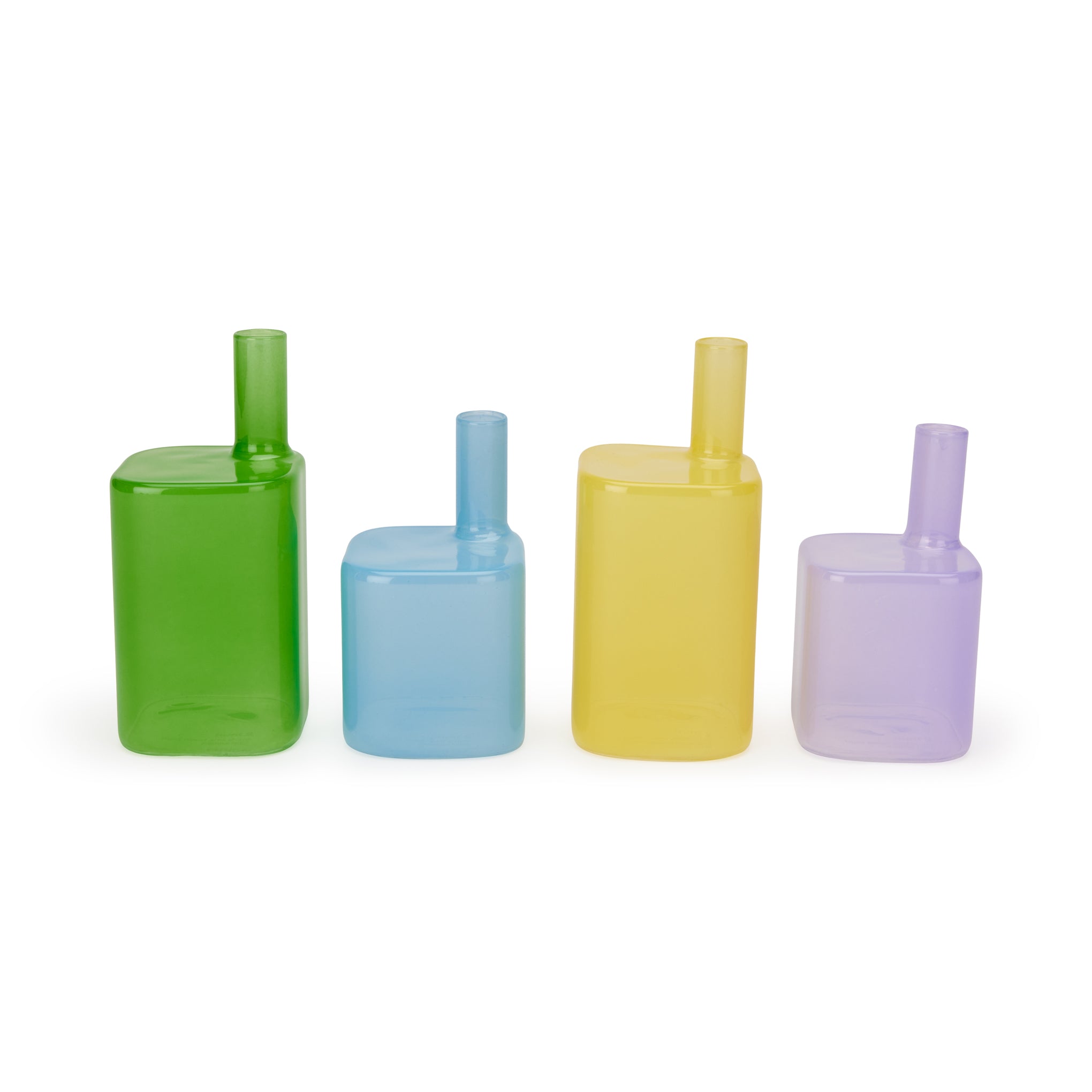 MoMA Cityscape Glass Vase in Lemon for Small Blooms
