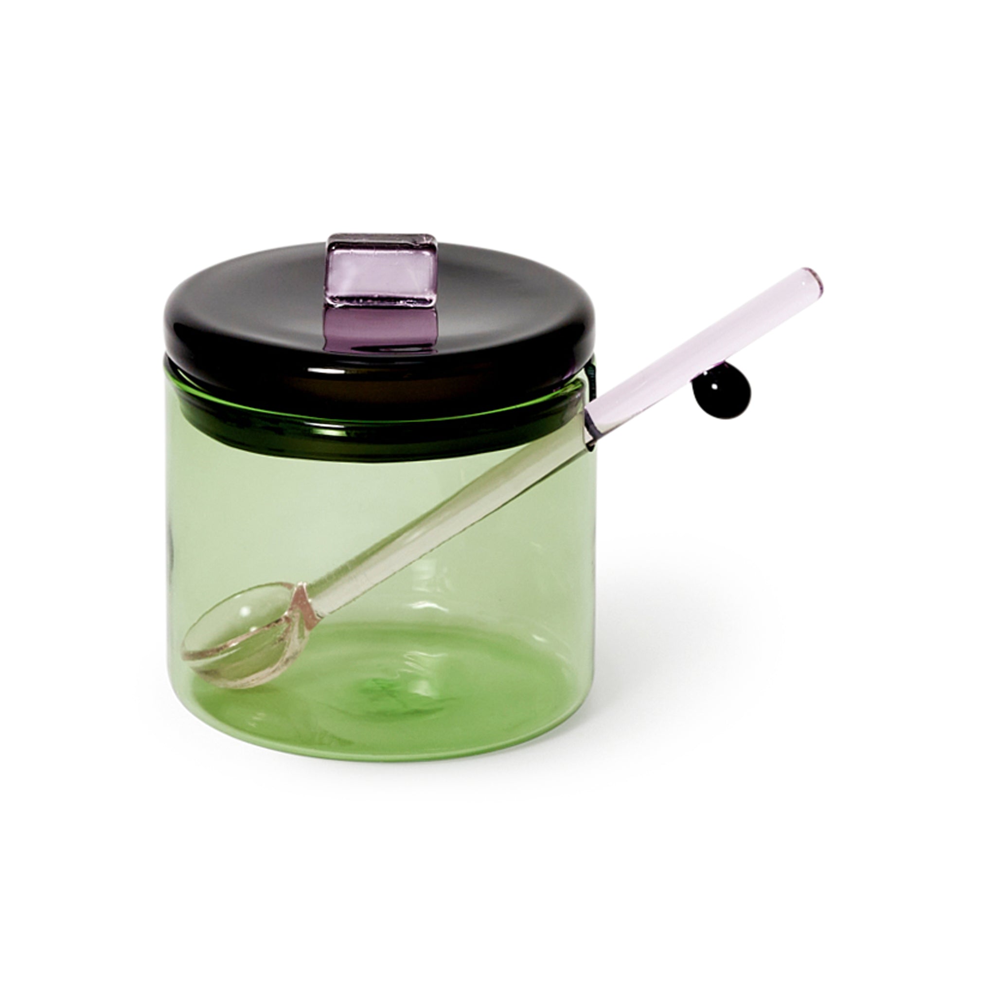 Sophie Lou Jacobsen Glass Sugar & Spice Bowl – Handcrafted Kitchen Storage