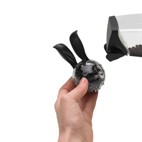 Bunny-Shaped Magnetic Salt and Pepper Grinders - Black
