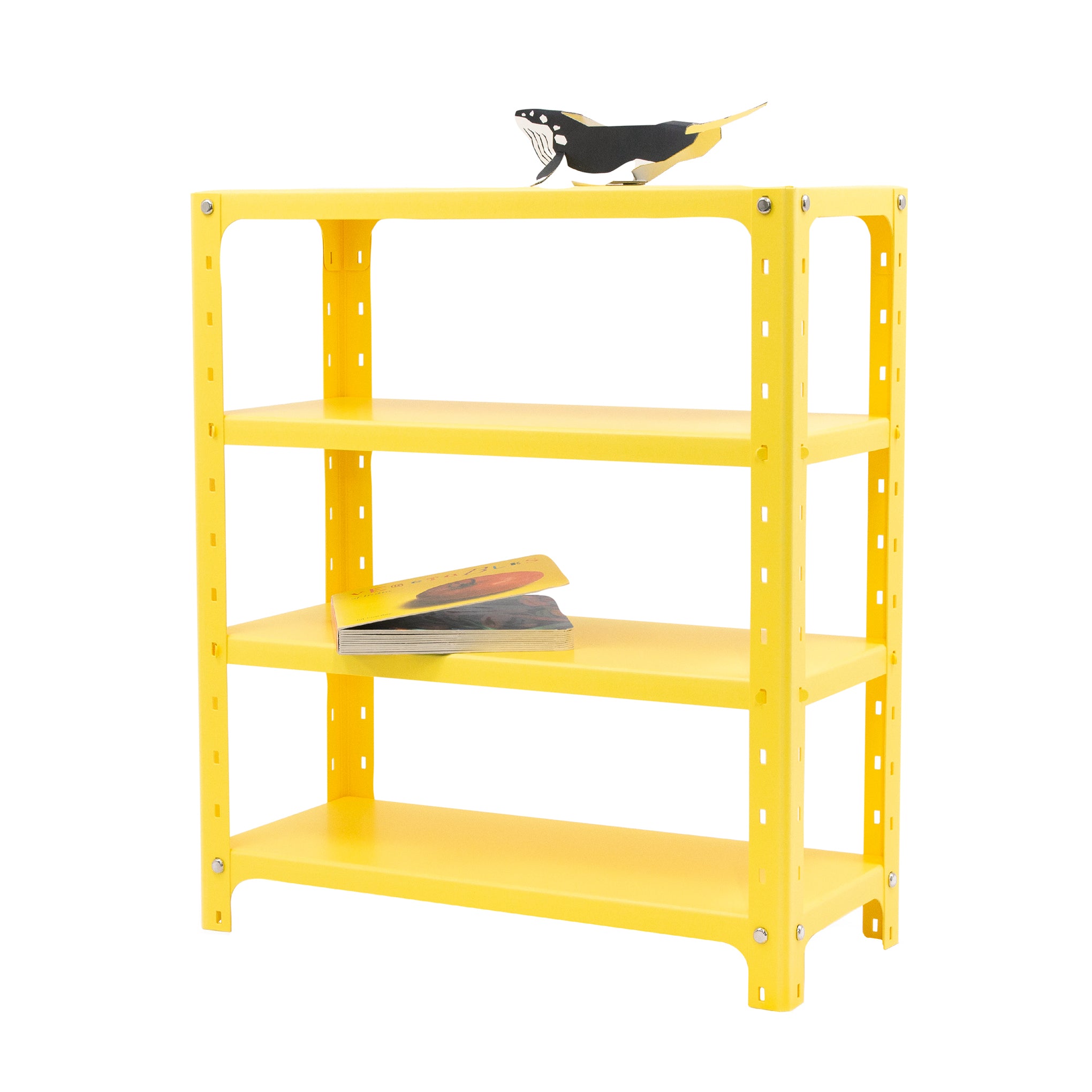 MoMA Paper Shelves Rack - Yellow Wall-Mountable Storage