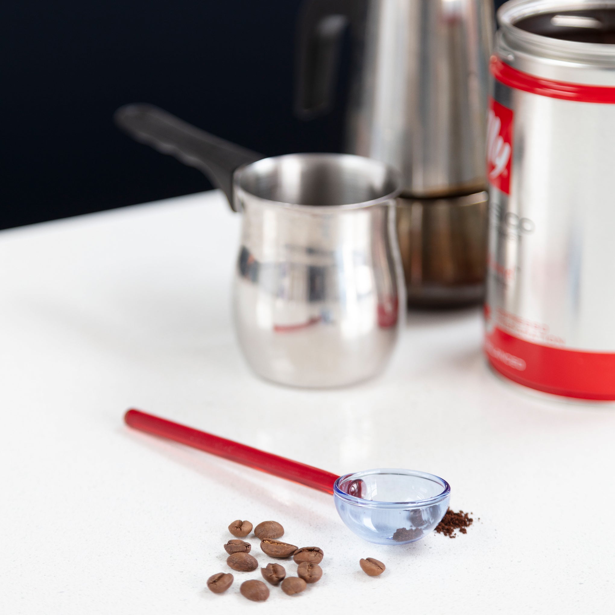 Dual-Colored Glass Spoons Set - Heat Resistant Borosilicate for Coffee & Cocktails