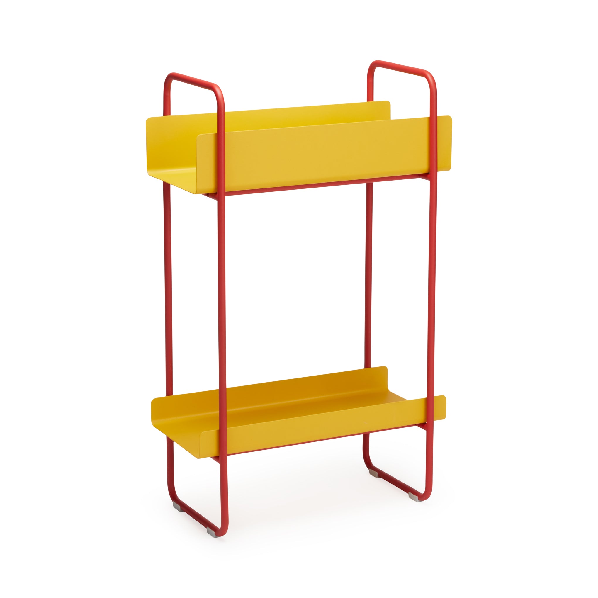 Zone Denmark Yellow & Red Console Table - Minimalist Storage Shelf