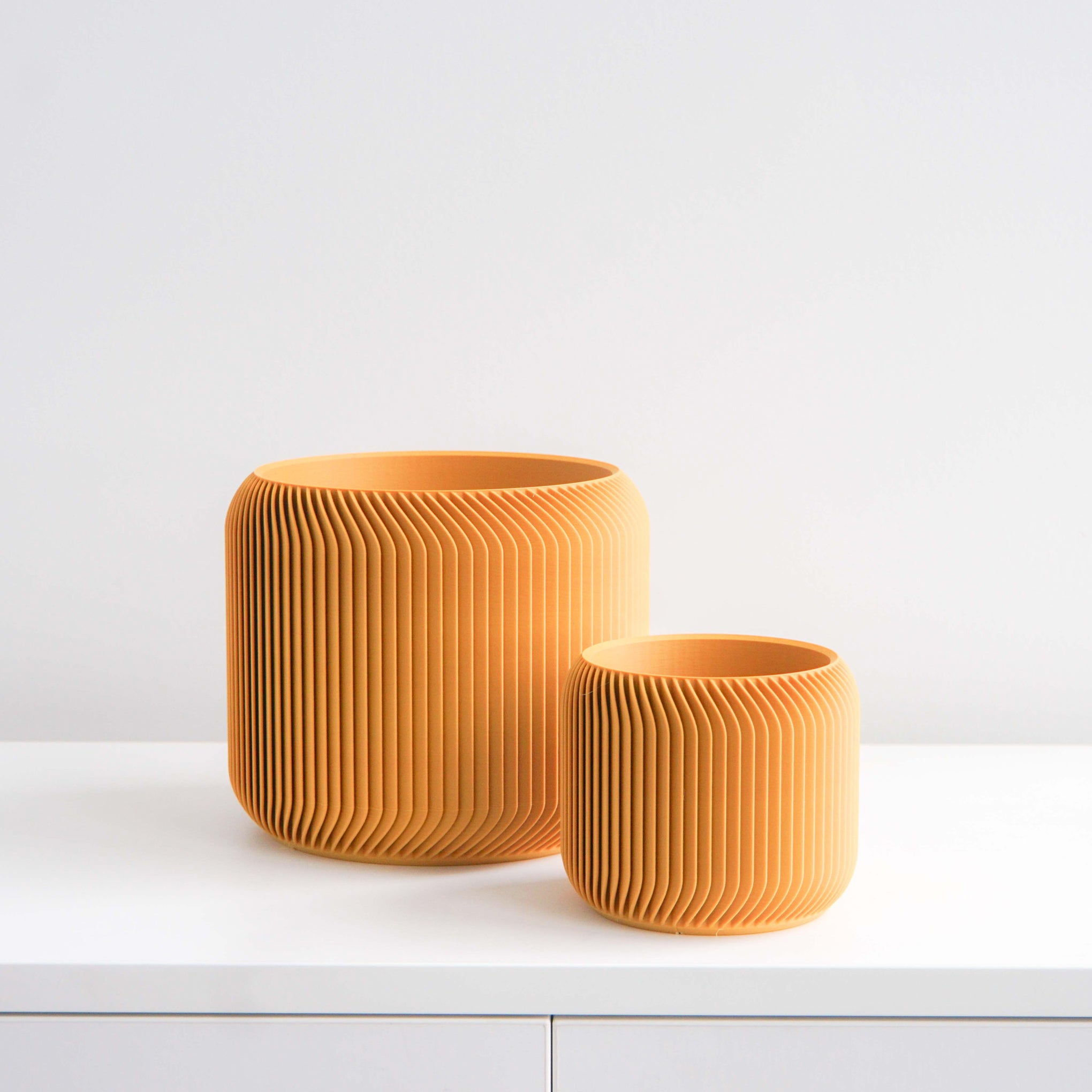 Eco-Friendly 3D-Printed Planter with Hidden Reservoir - 3"