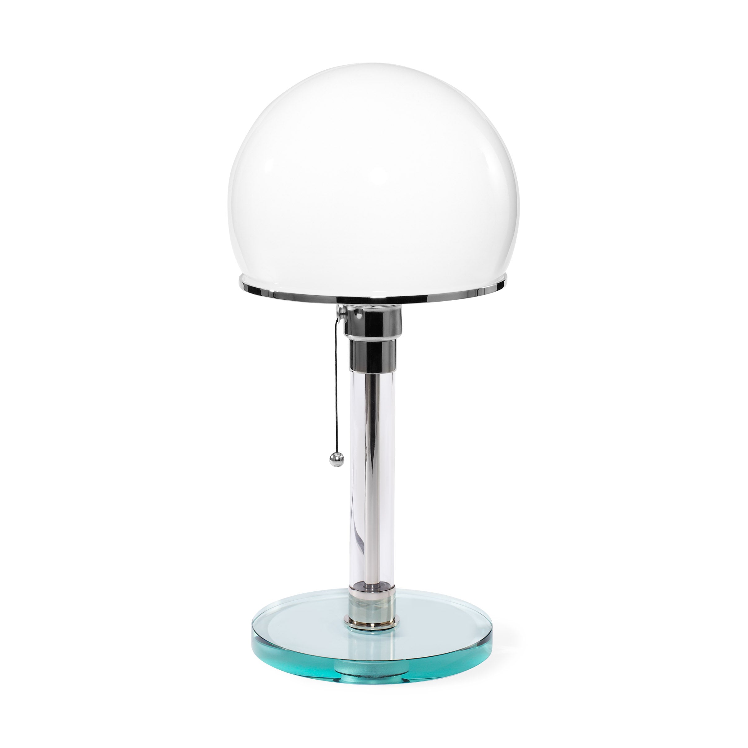 Bauhaus Table Lamp by Wilhelm Wagenfeld - Glass & Nickel Design