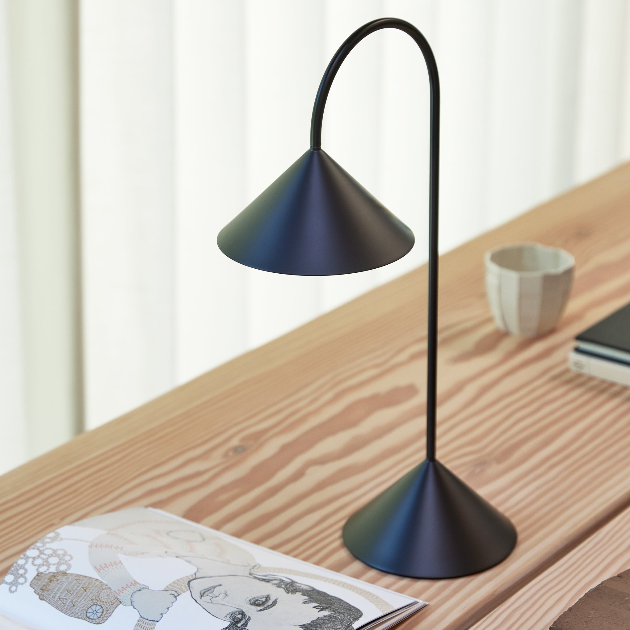 Grasp Portable LED Table Lamp by Thomas Albertsen - Rechargeable & Adjustable