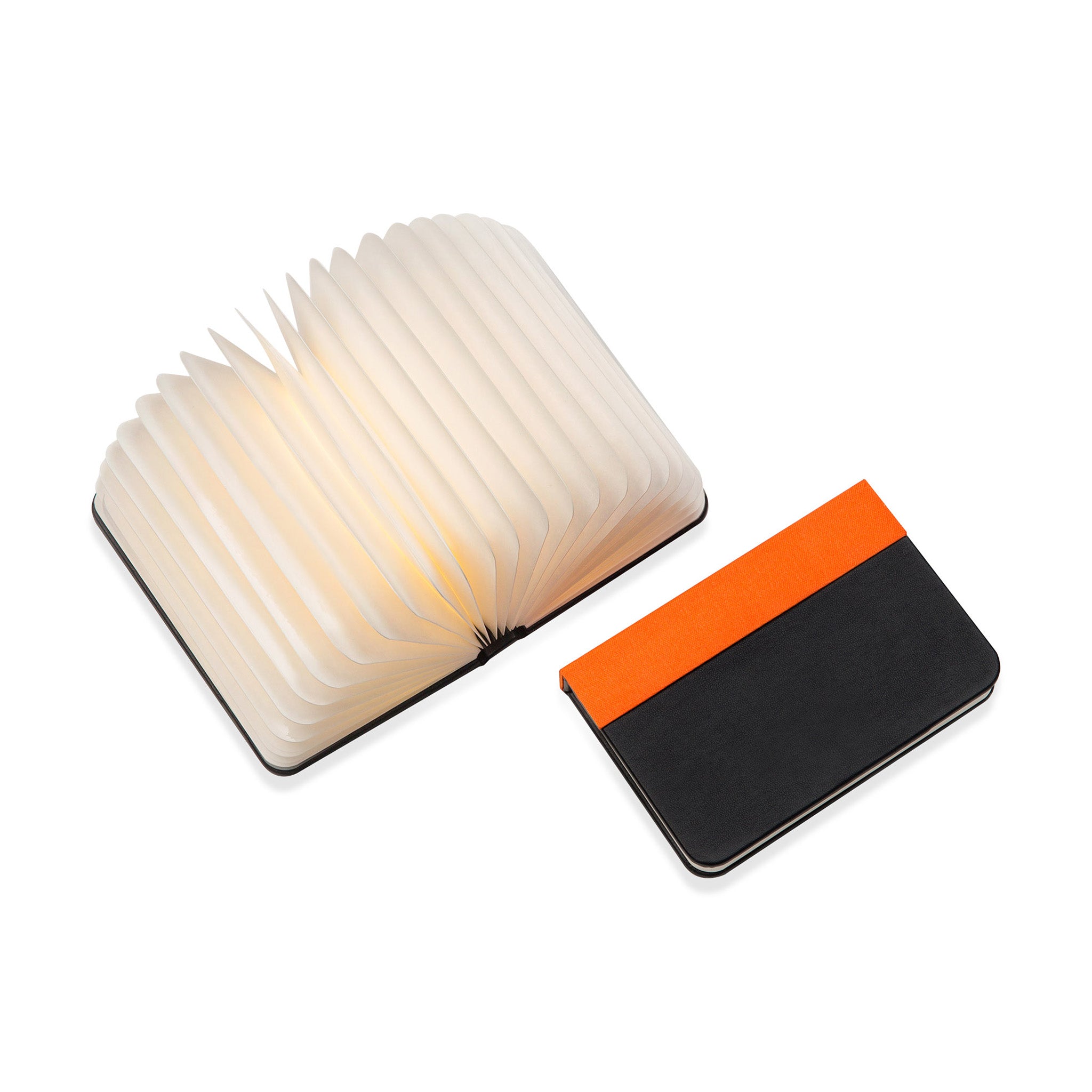 Lumio+ Mini Portable LED Light with Phone Charger - Black/Orange
