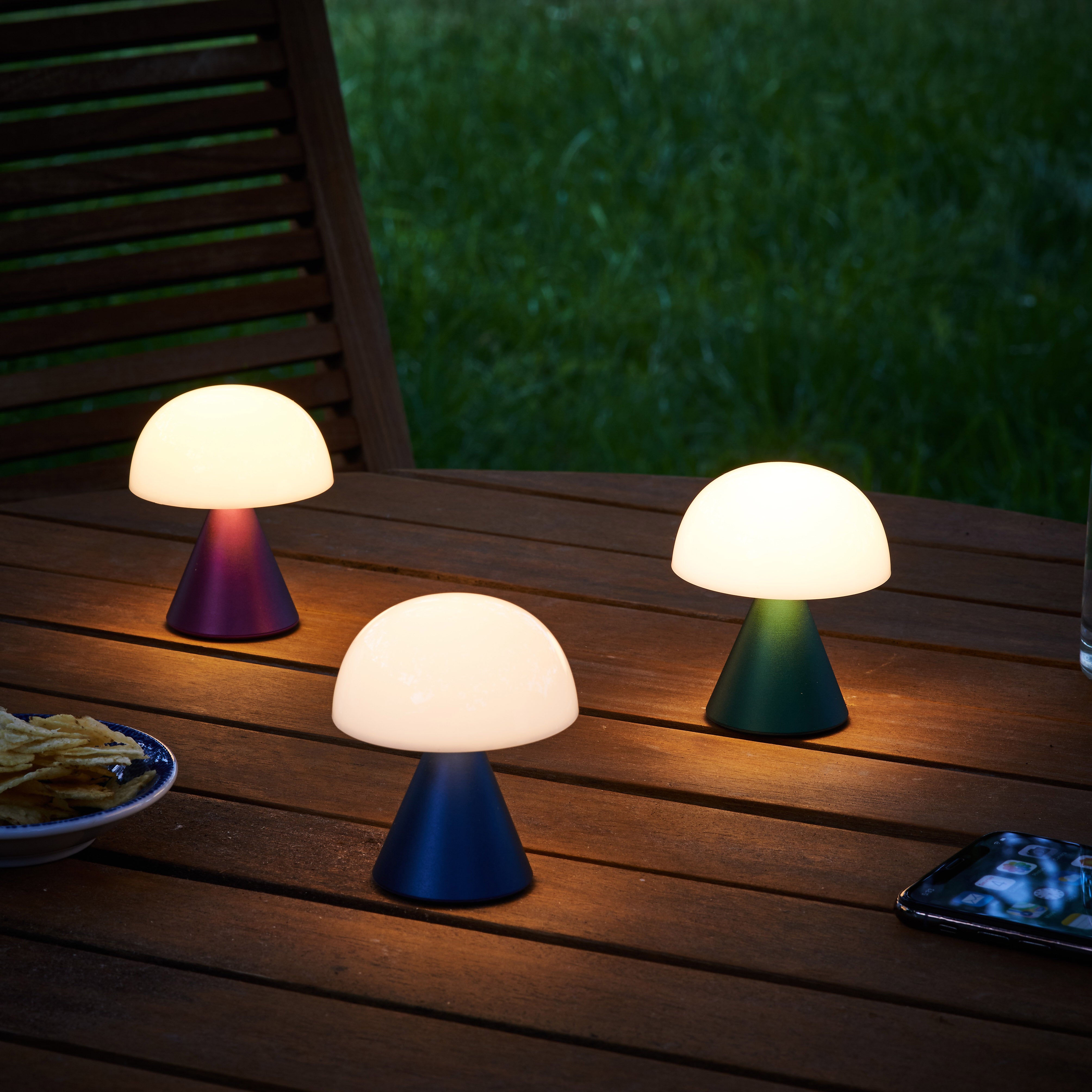Lexon Mina USB-C Rechargeable LED Night Light - Mint